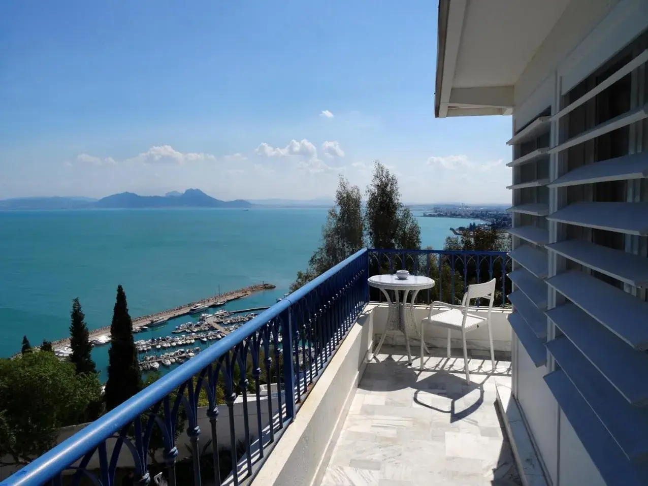 Balcony/Terrace in La Villa Bleue