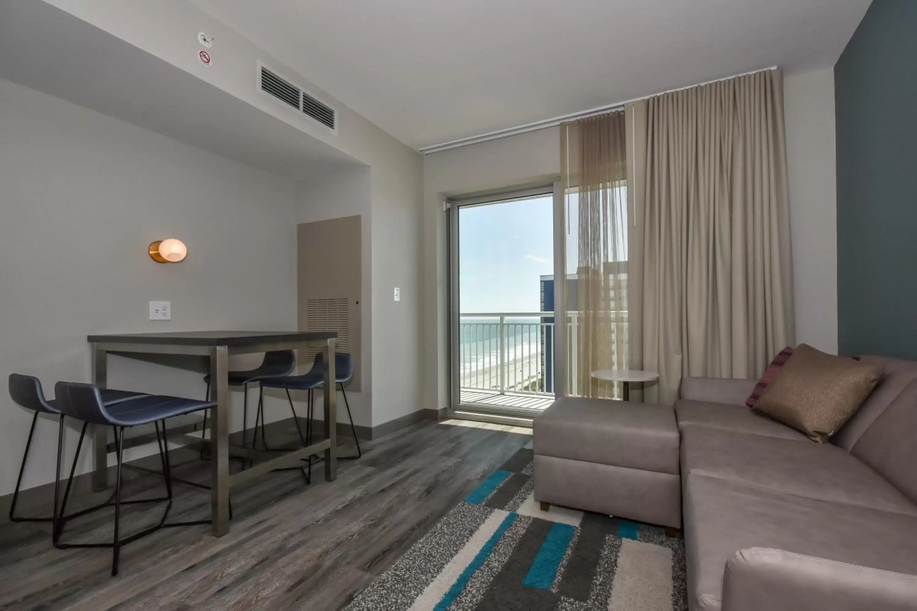 Living room, Seating Area in Residence Inn by Marriott Myrtle Beach Oceanfront