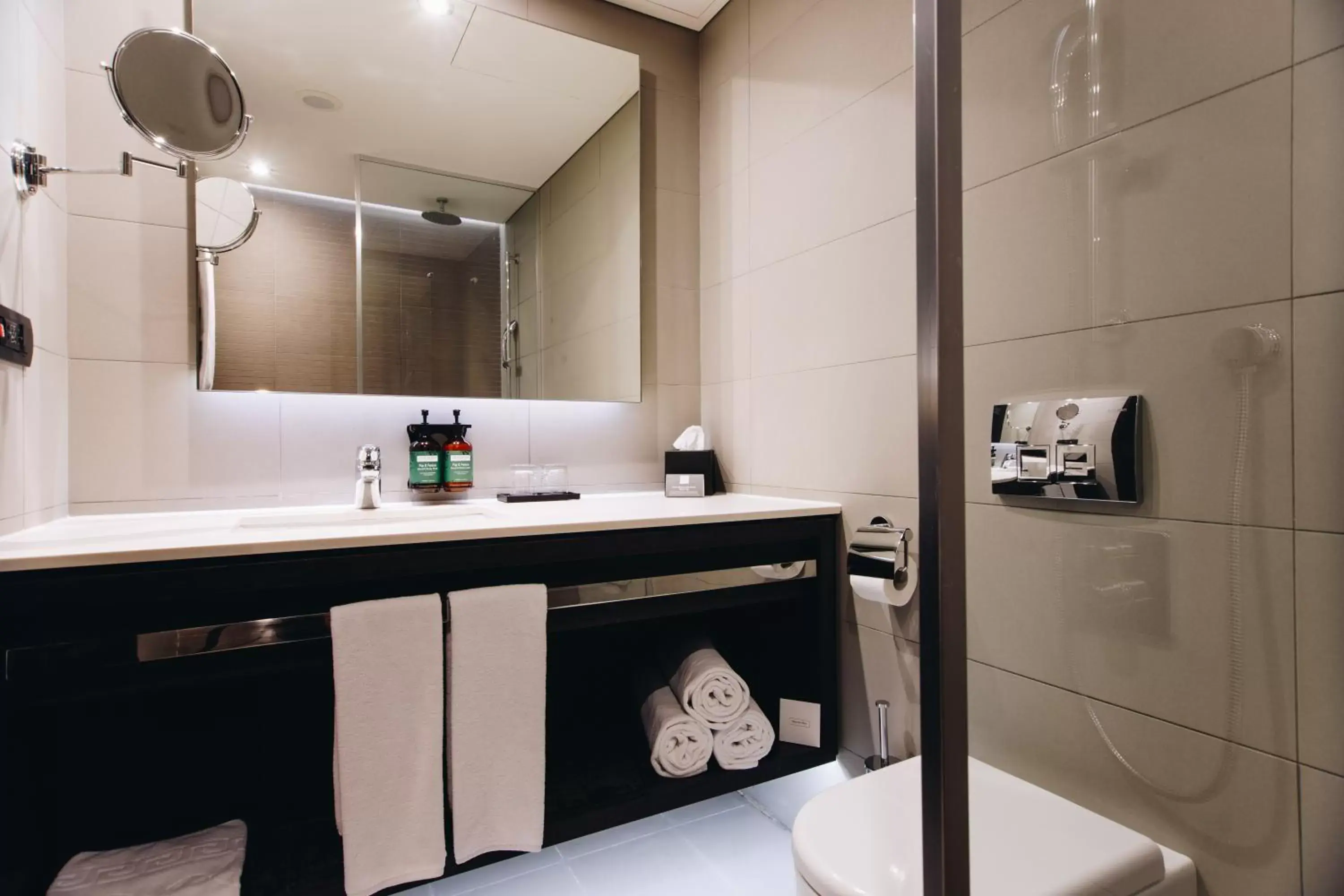 Shower, Bathroom in Crowne Plaza Belgrade, an IHG Hotel