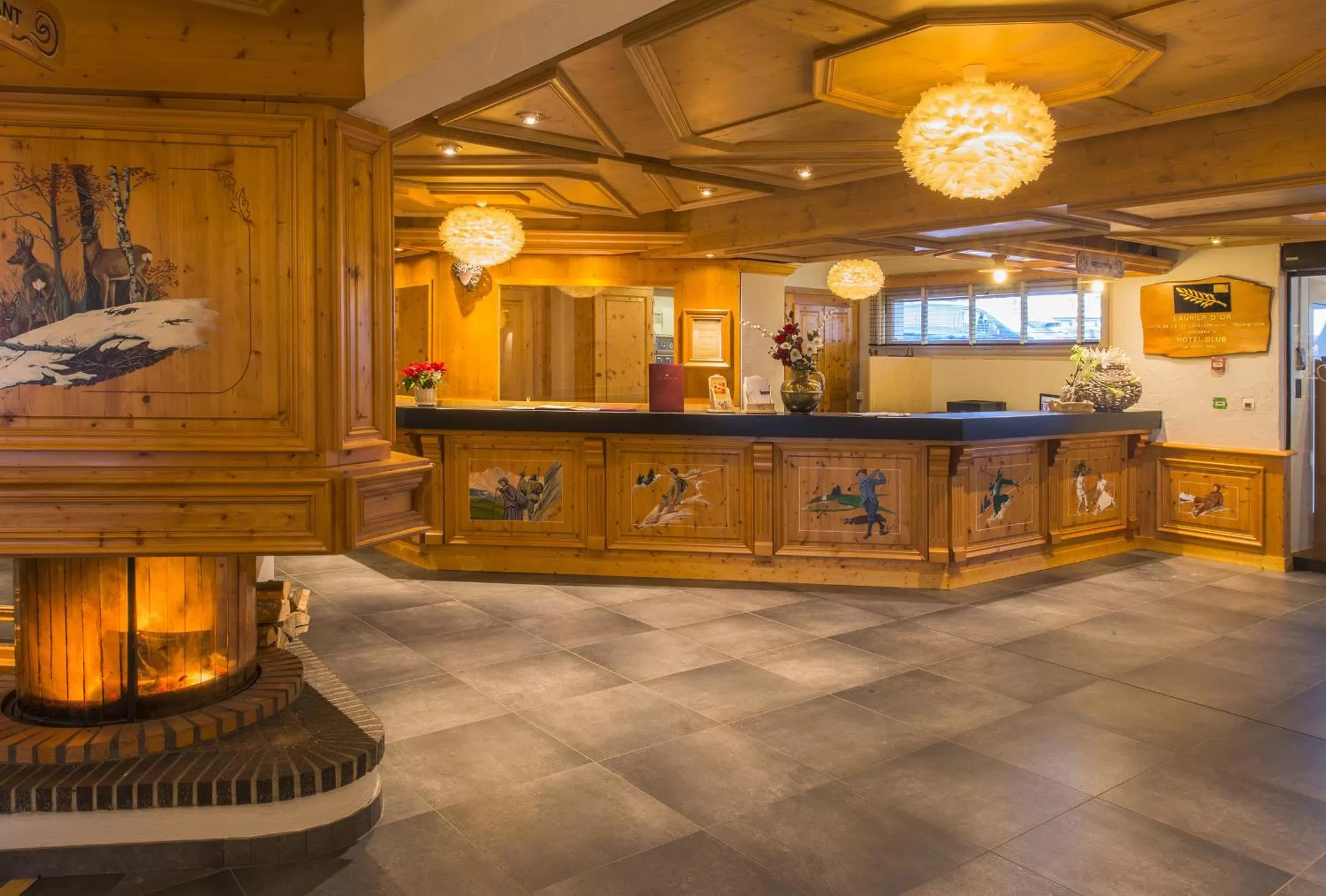Lobby or reception in Hotel le Petit Dru