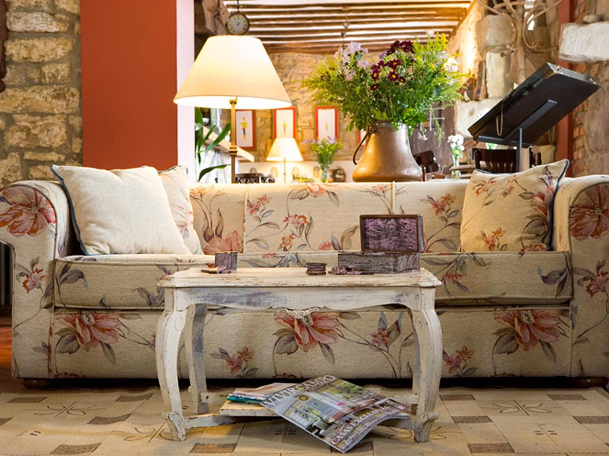 Seating area in Posada Santa Ana