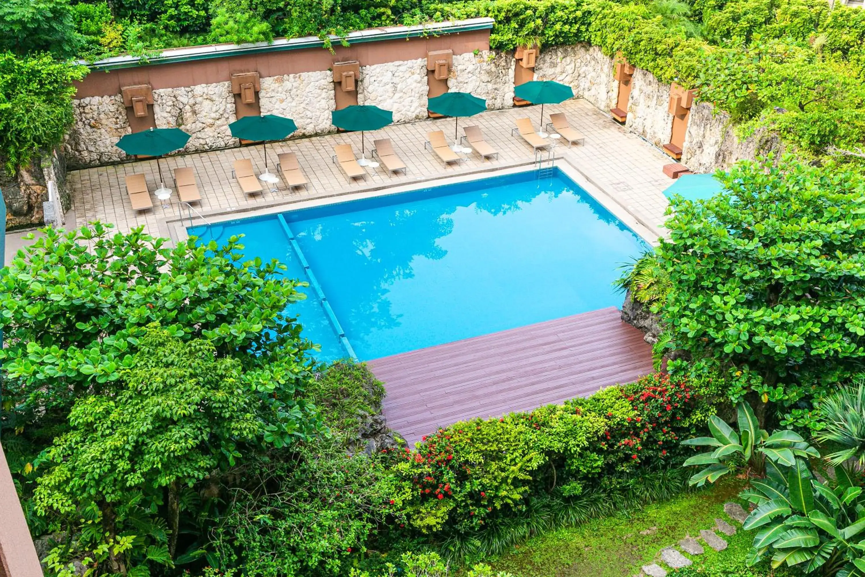 Swimming pool, Pool View in Okinawa Harborview Hotel