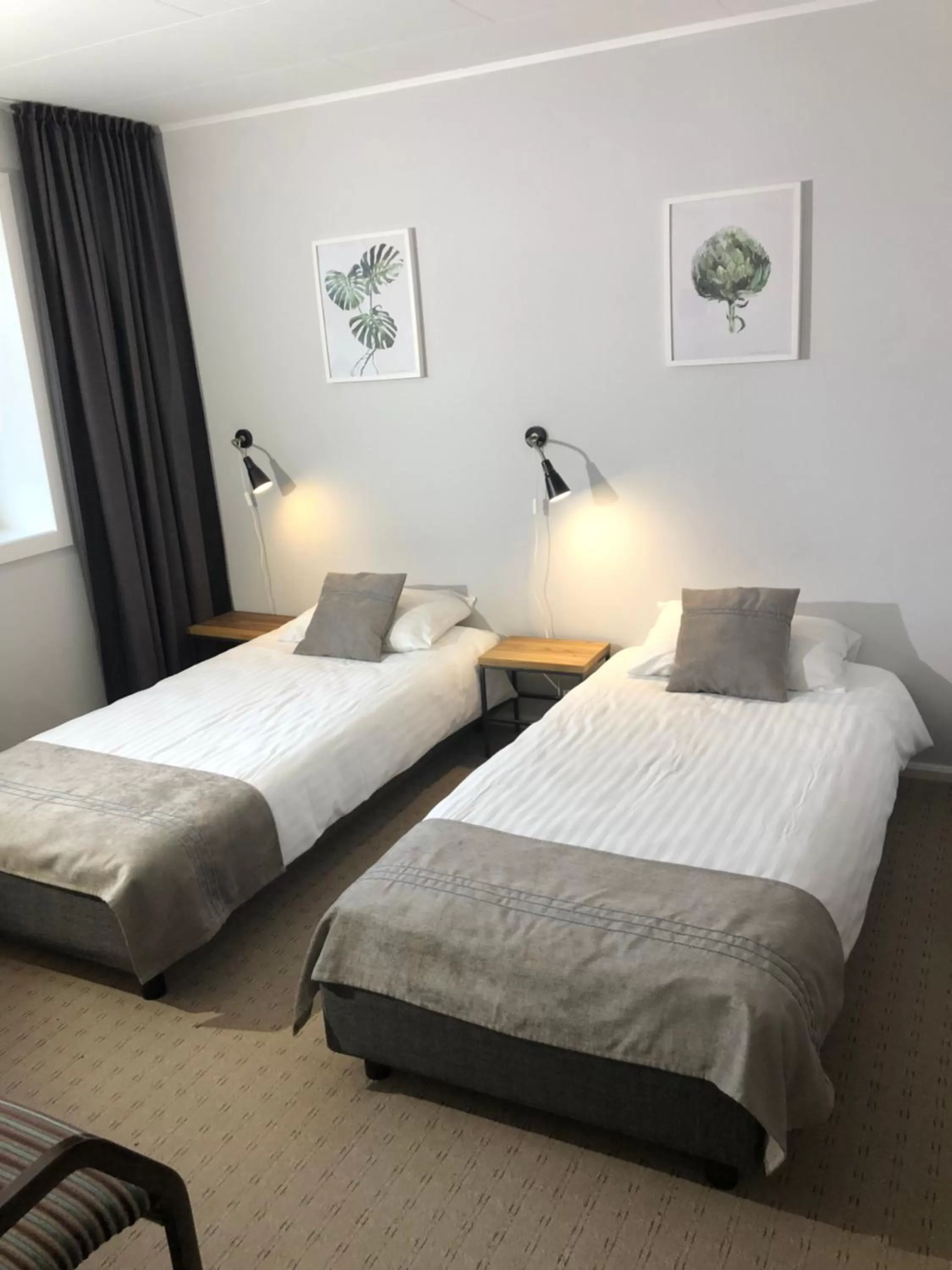 Bed in Arctic Hotel Nordkapp