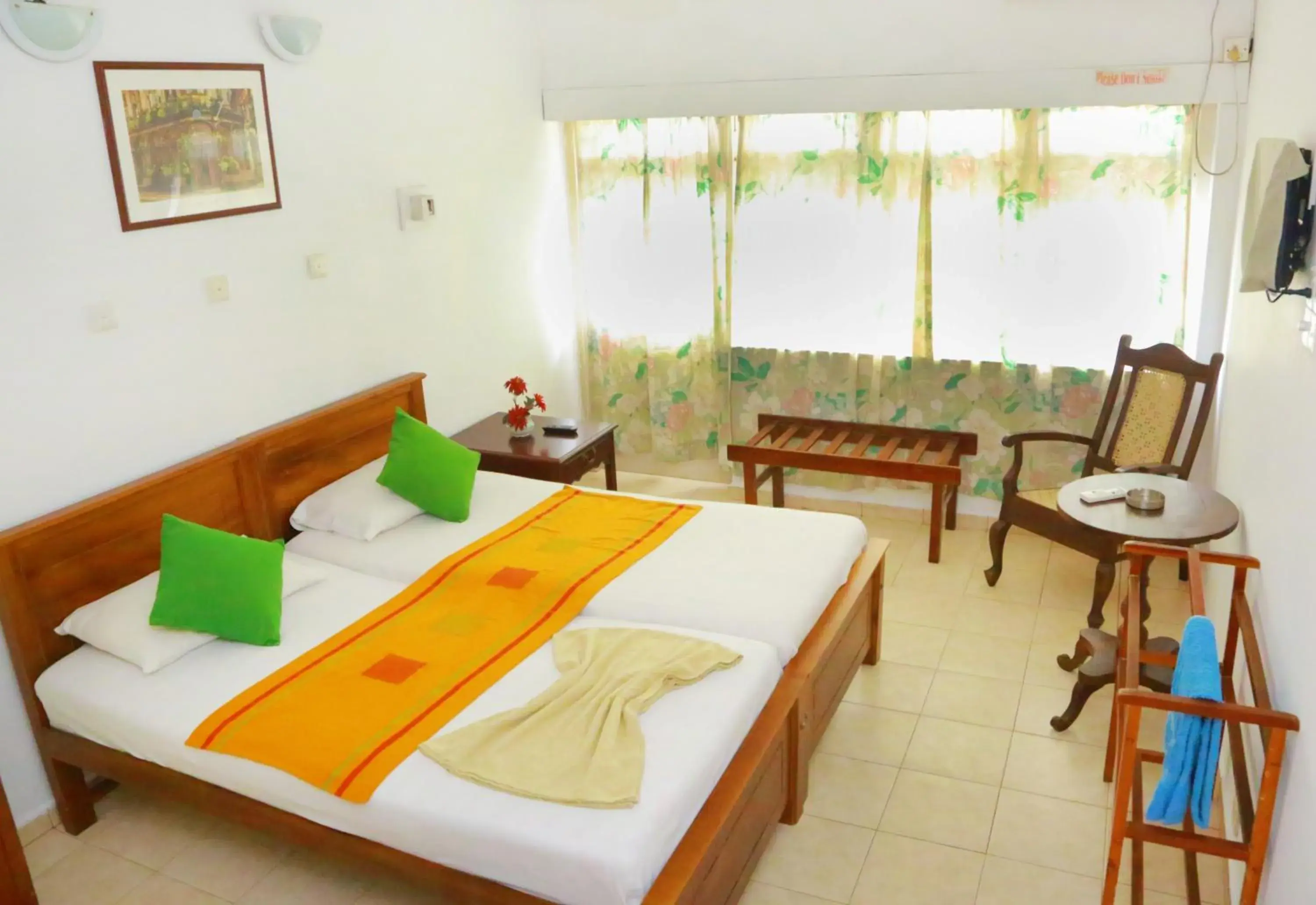 Bed in Ranveli Beach Resort