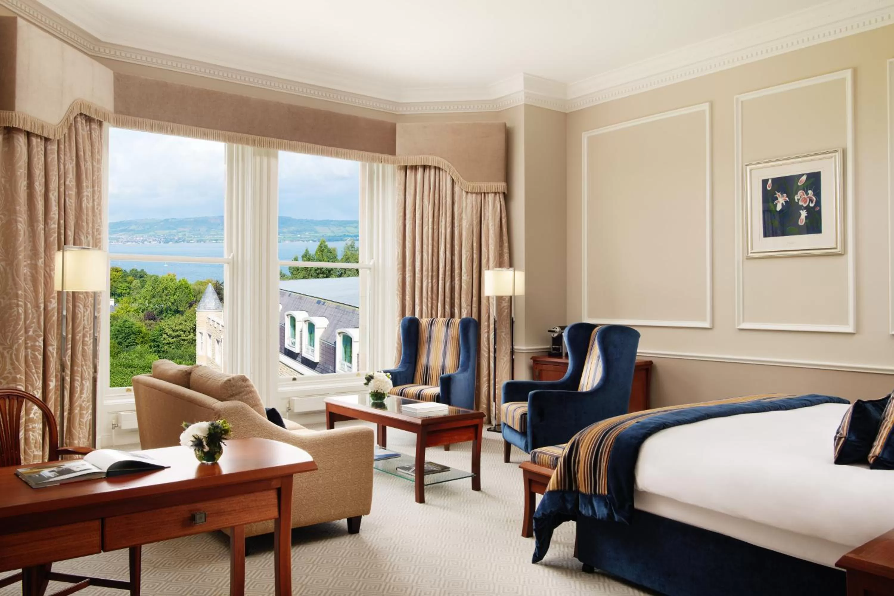 Bedroom, Bed in The Culloden Estate and Spa