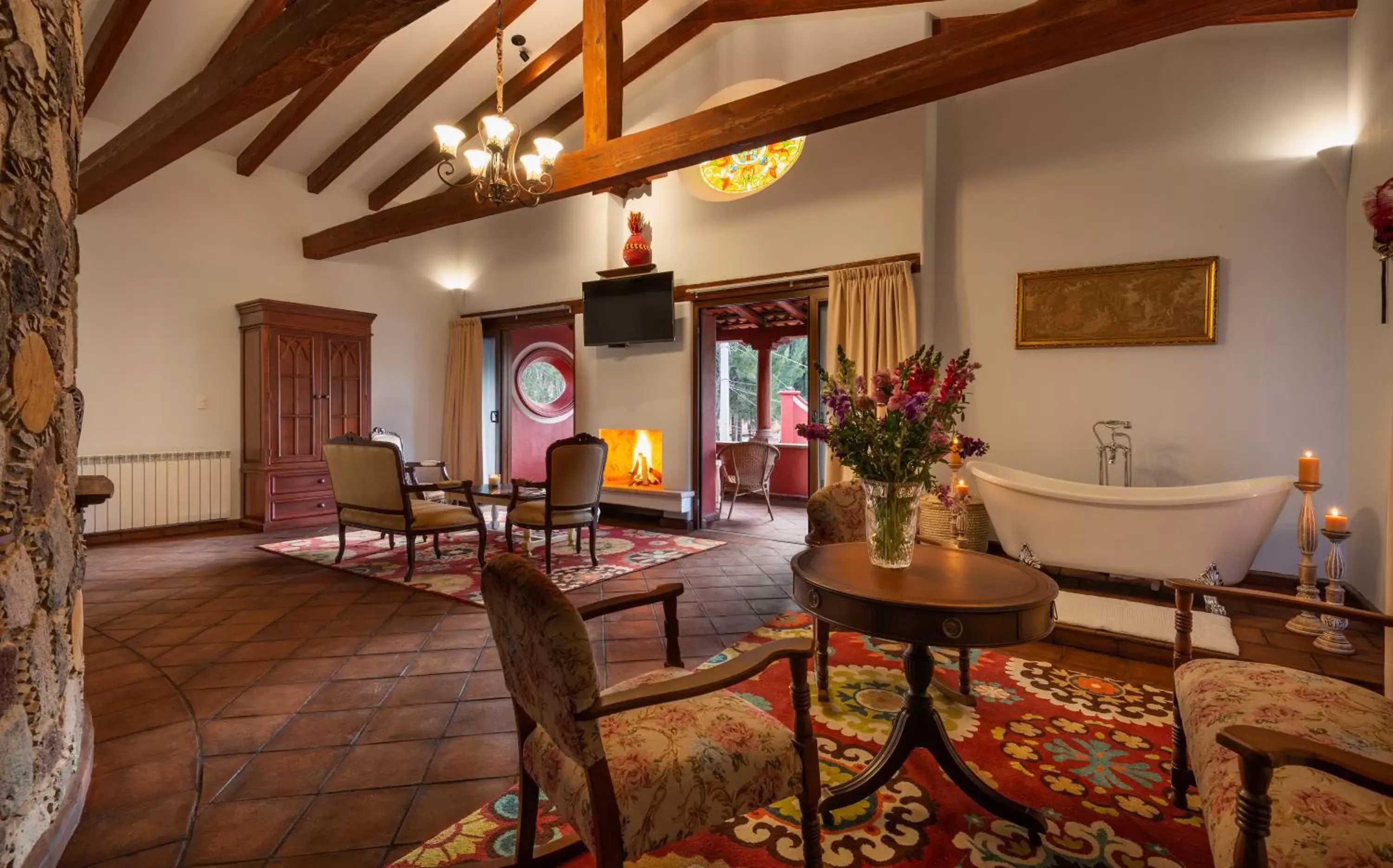 Seating Area in Hotel Boutique Casa Colorada