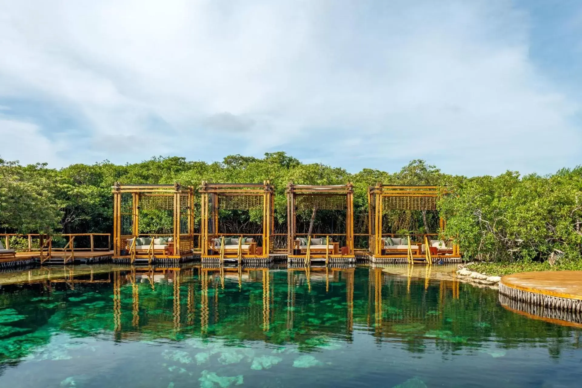 Pool view in Hotel Shibari - Restaurant & Cenote Club