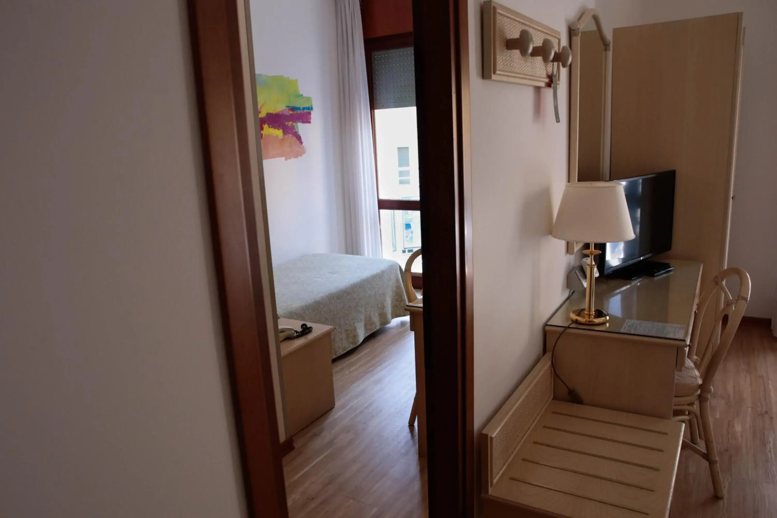 Bed, Bathroom in Hotel Croce Di Malta