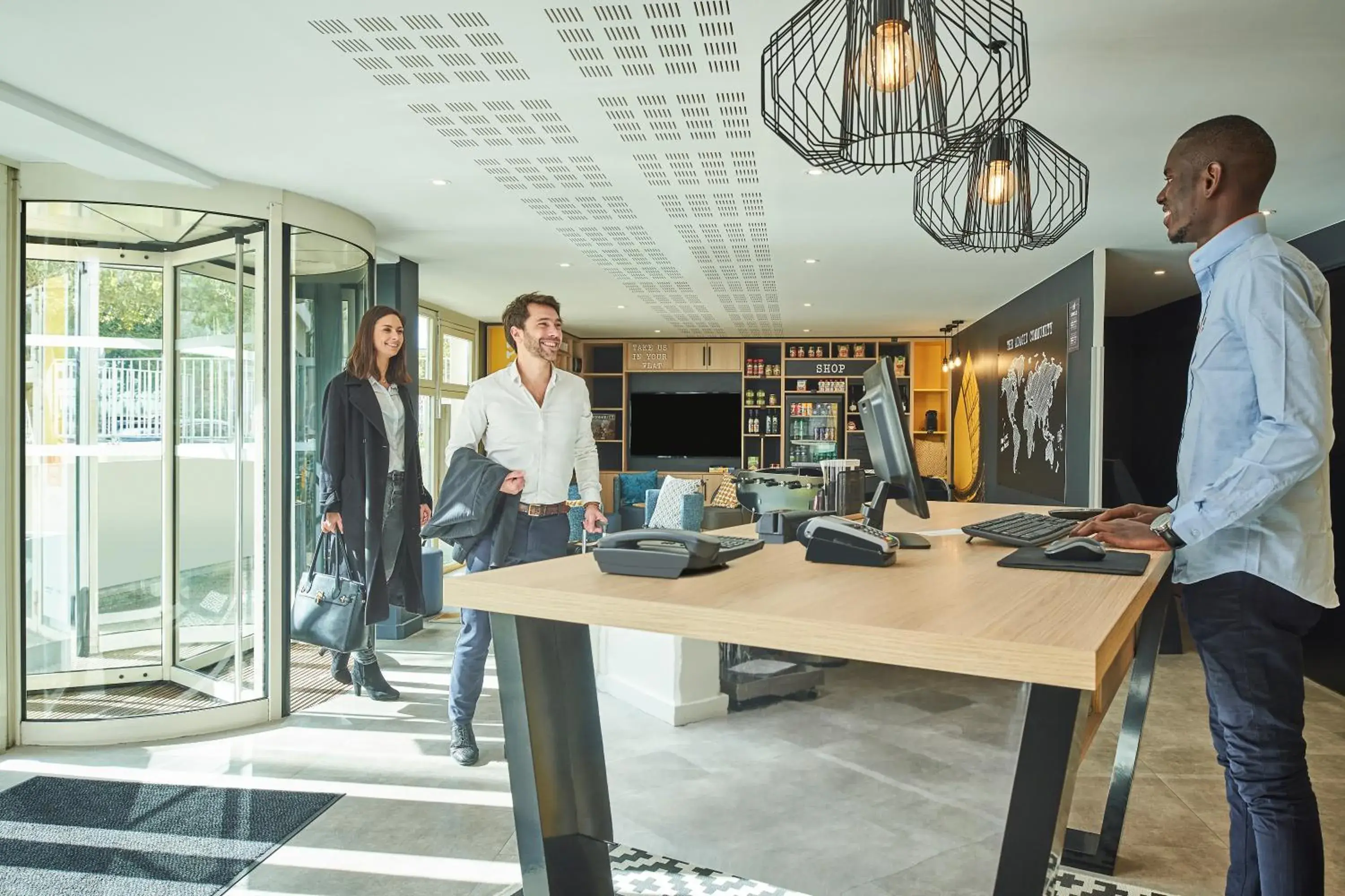 Lobby or reception in Aparthotel Adagio Access Paris Saint-Denis Pleyel Lobby or reception in Aparthotel Adagio Access Paris Saint-Denis Pleyel