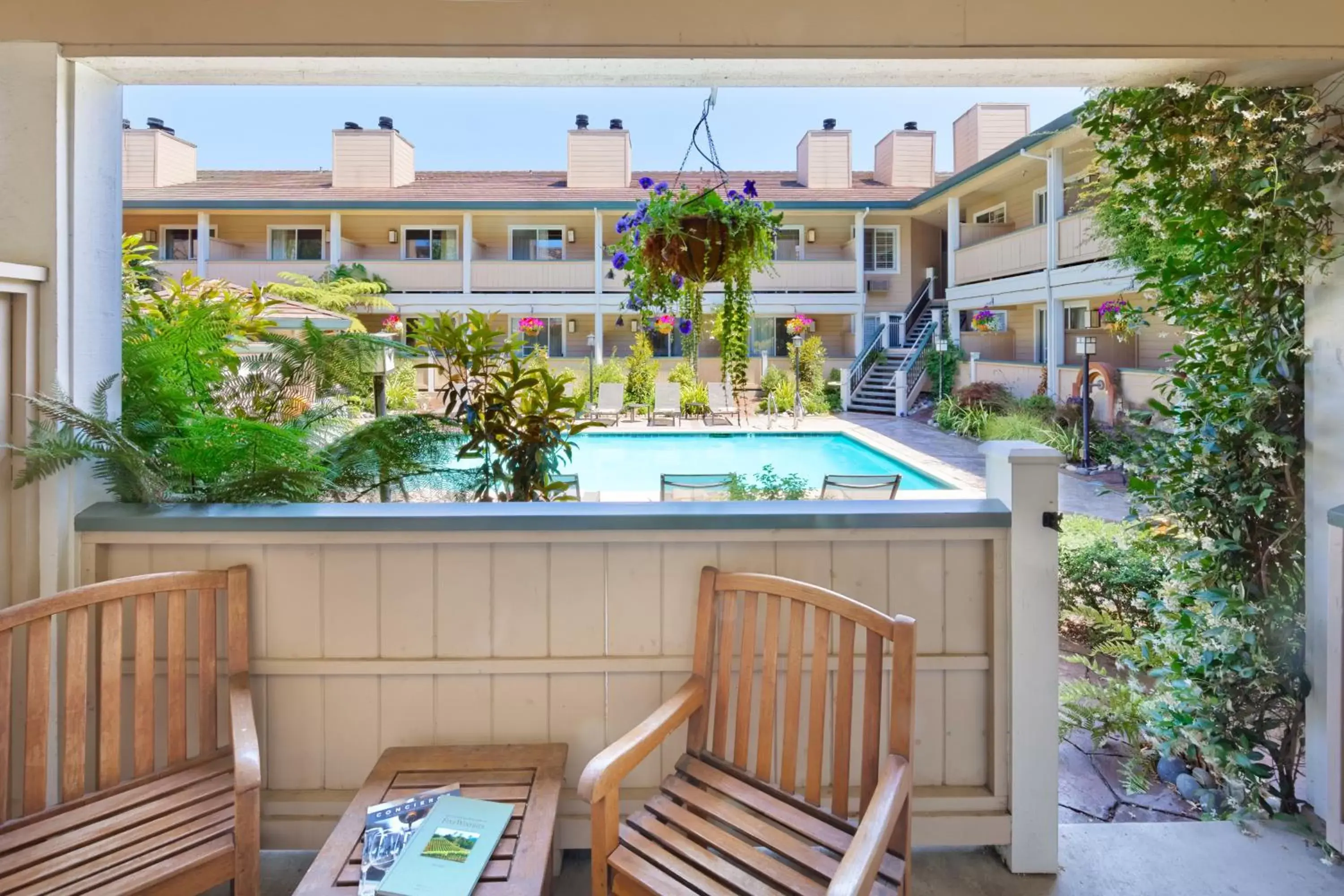 Pool View in Best Western Sonoma Valley Inn & Krug Event Center