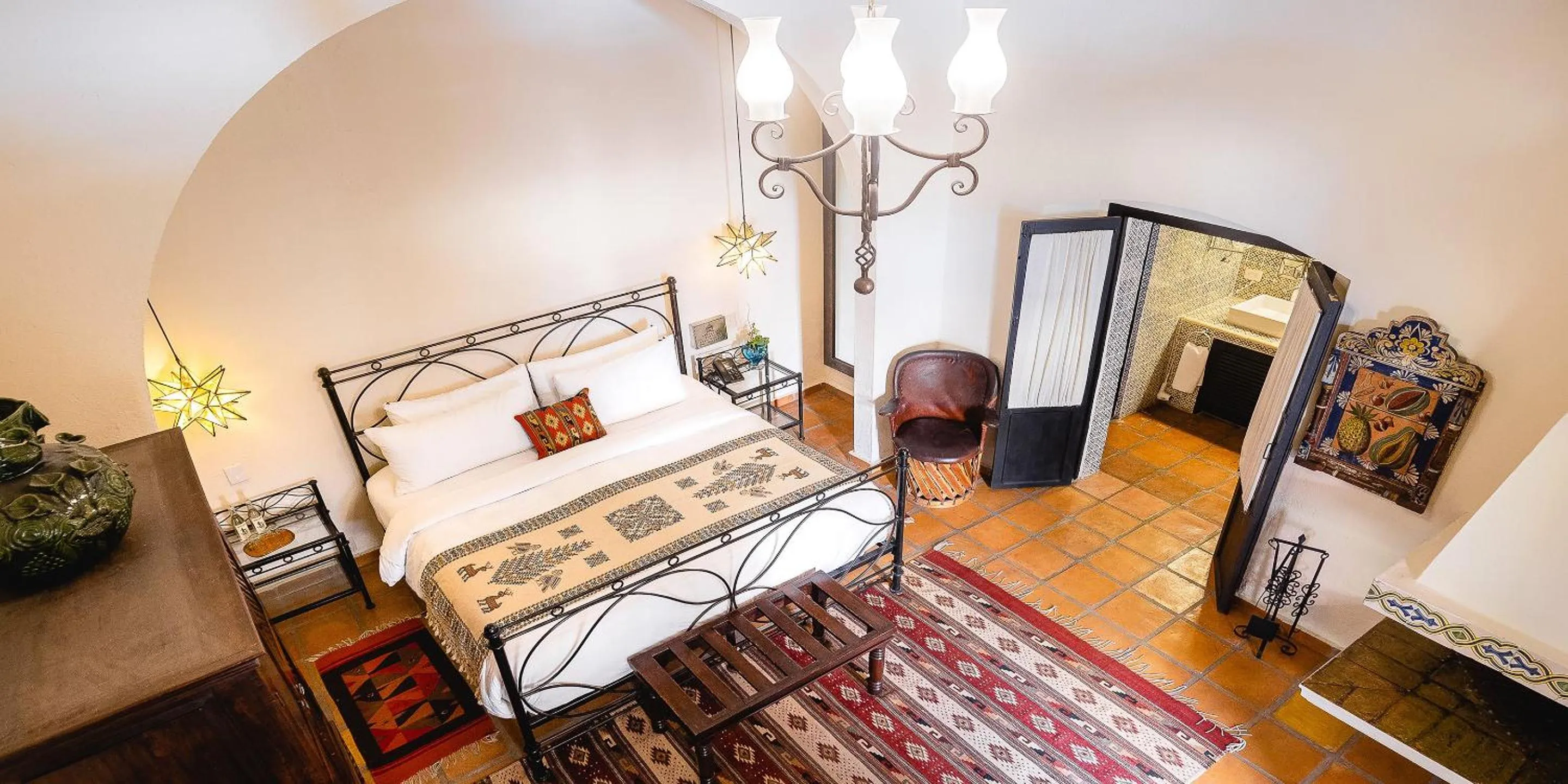 Photo of the whole room, Bed in Hacienda El Santuario San Miguel de Allende