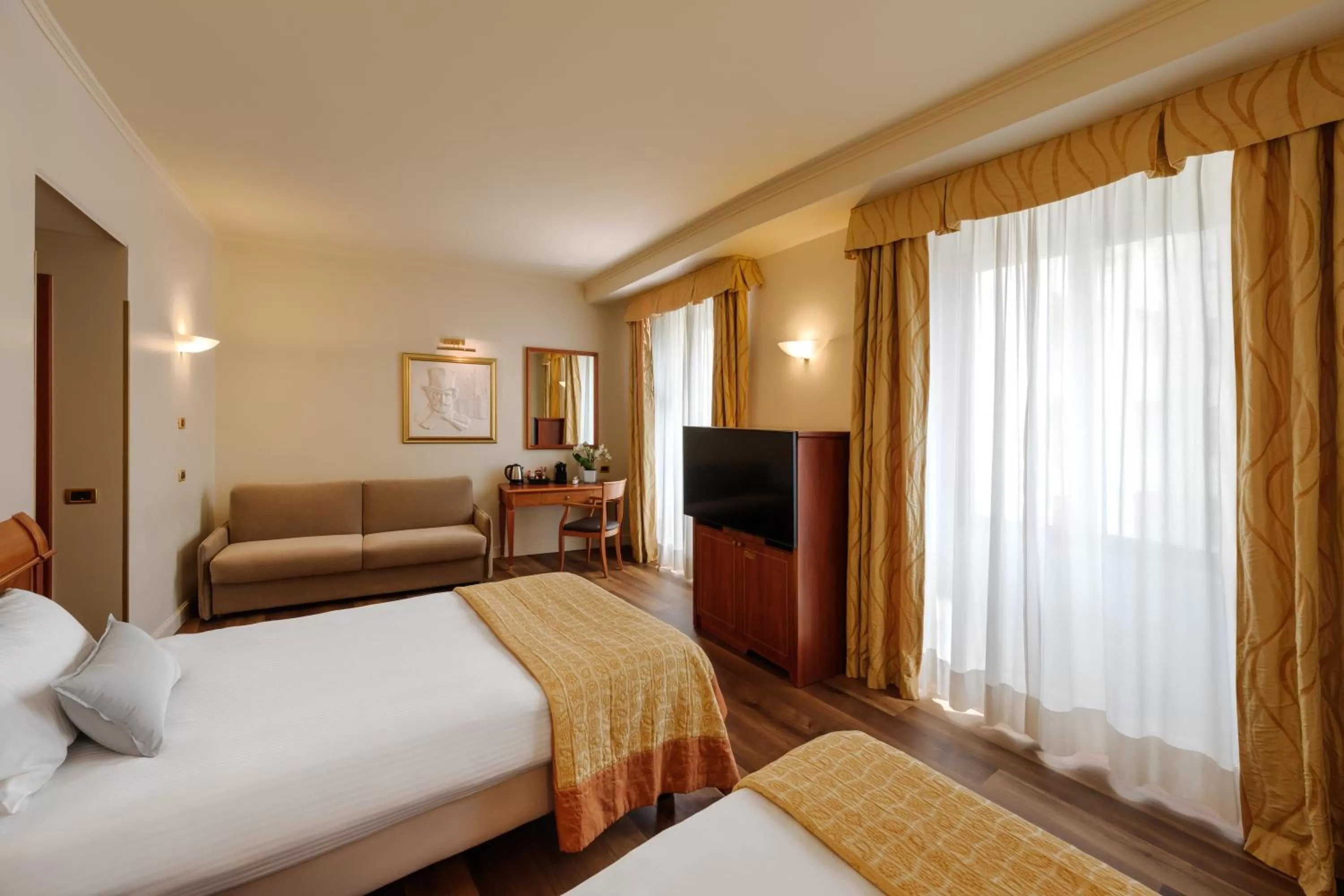 Bed in Hotel Dei Cavalieri Milano Duomo