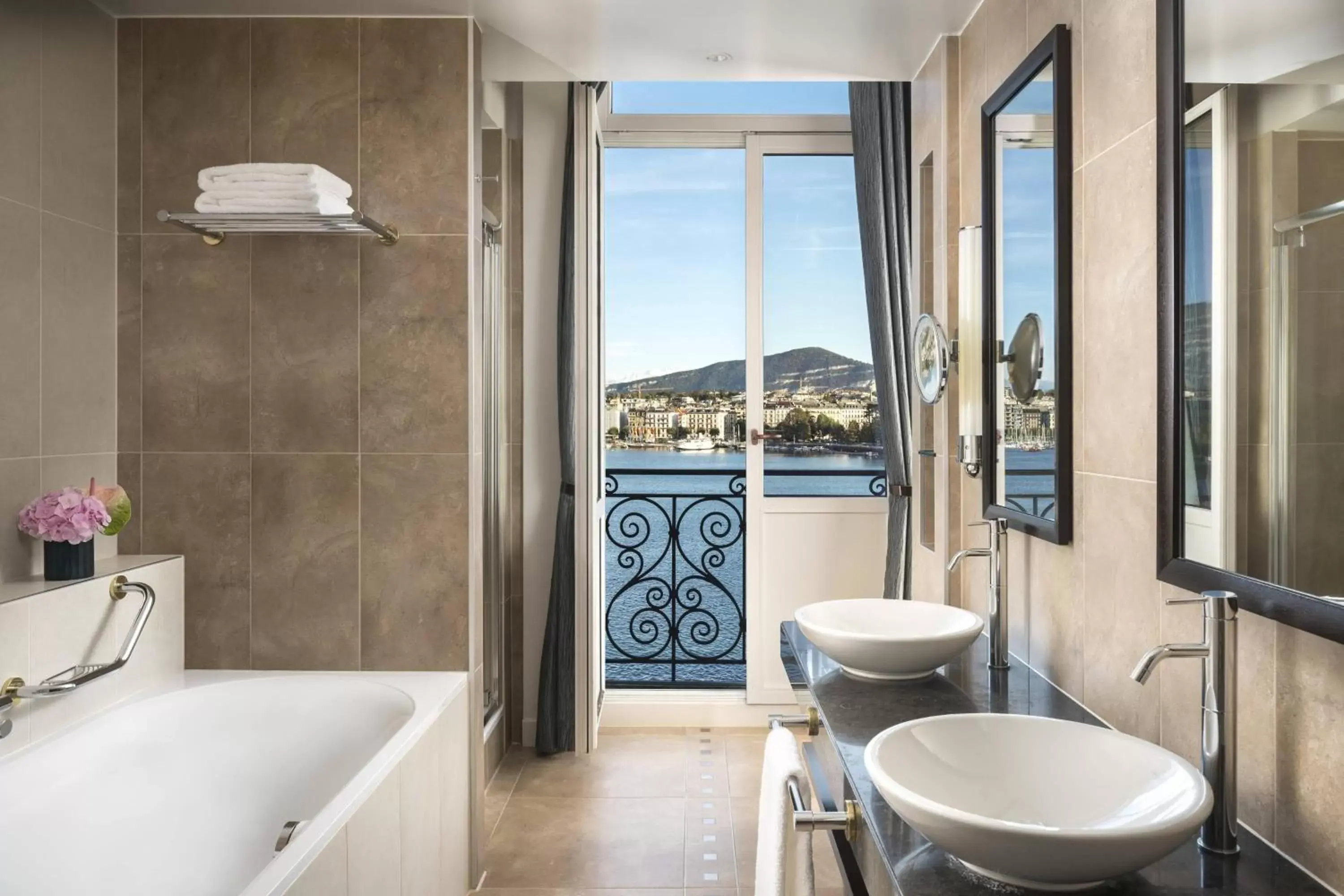 Photo of the whole room, Bathroom in The Ritz-Carlton Hotel de la Paix, Geneva