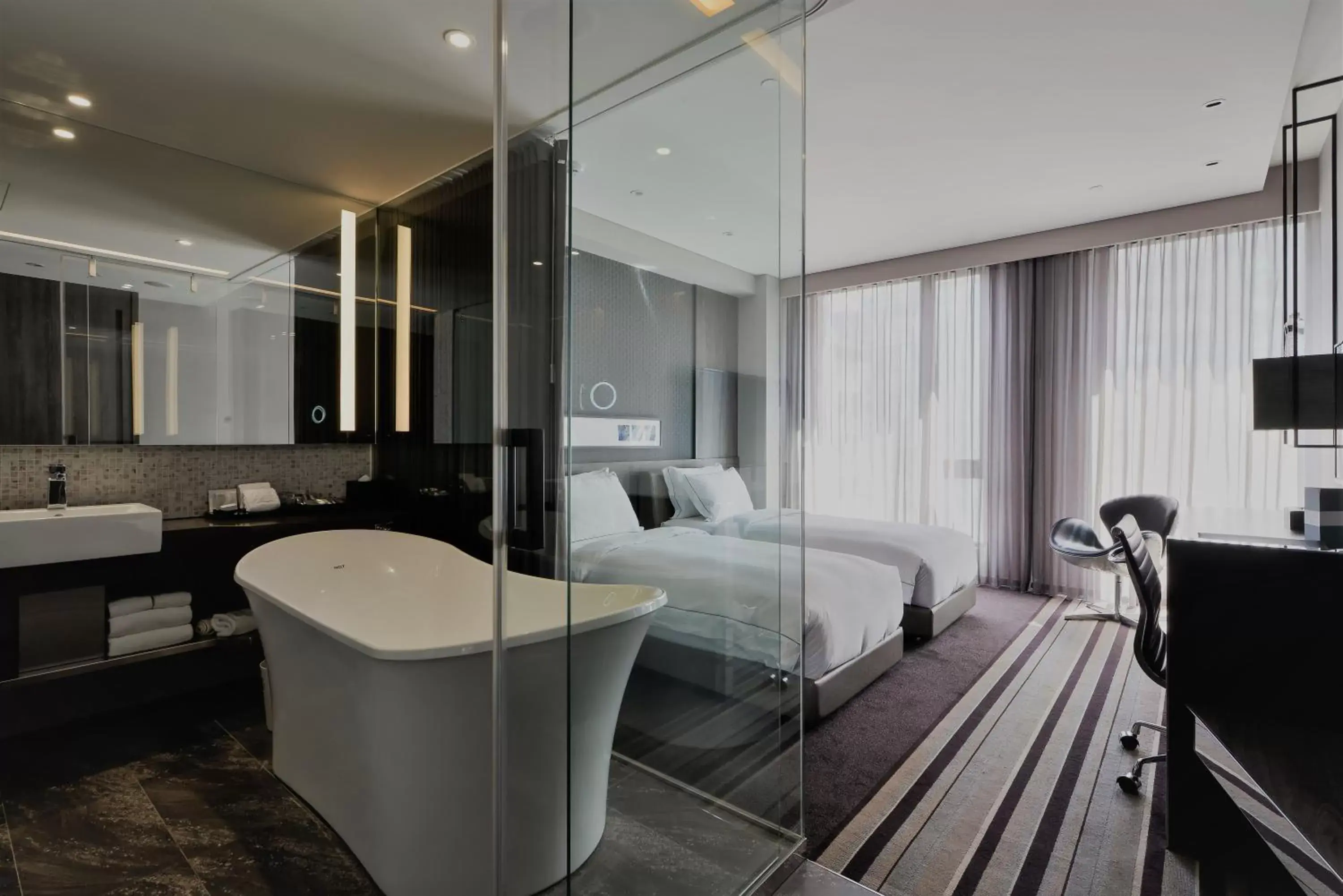 Photo of the whole room, Bathroom in Starhaus Hotel