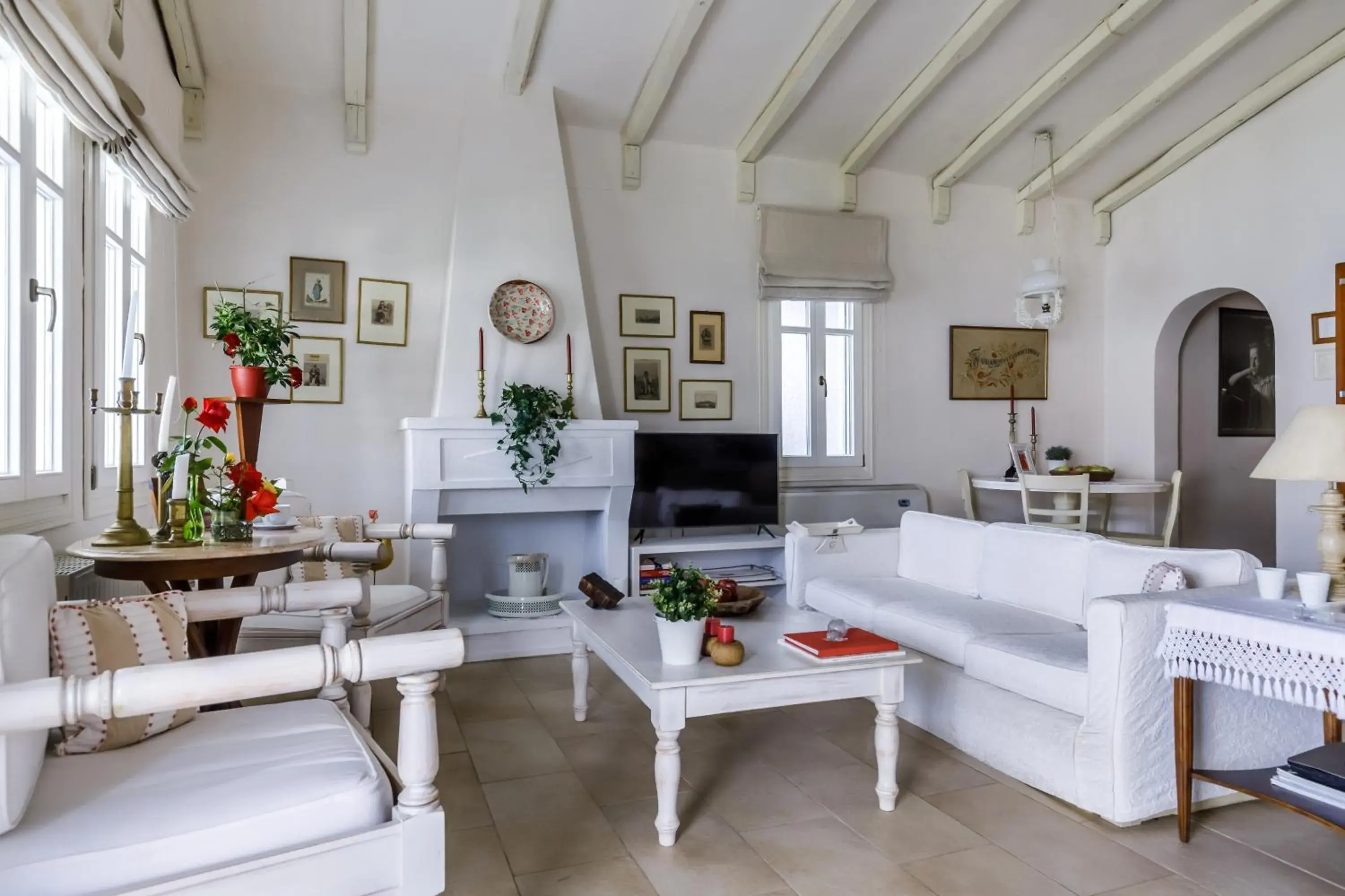 Living room, Seating Area in Skopelos Village Hotel