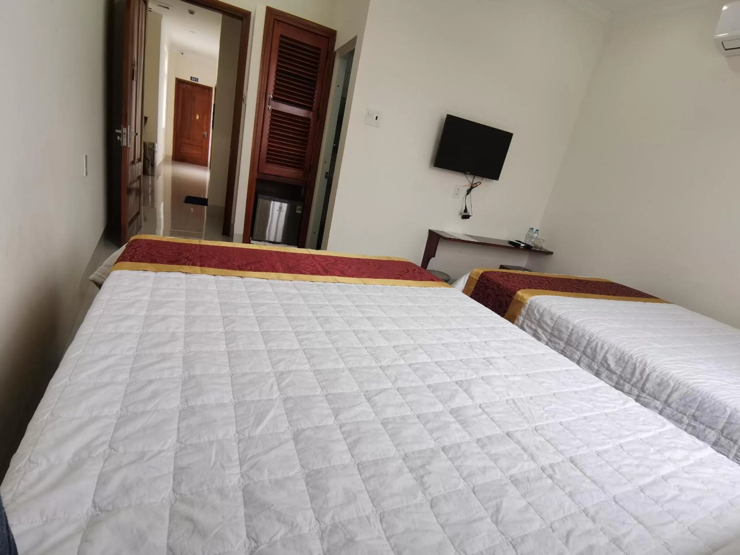 TV and multimedia, Bed in An Ngân Phú Hotel