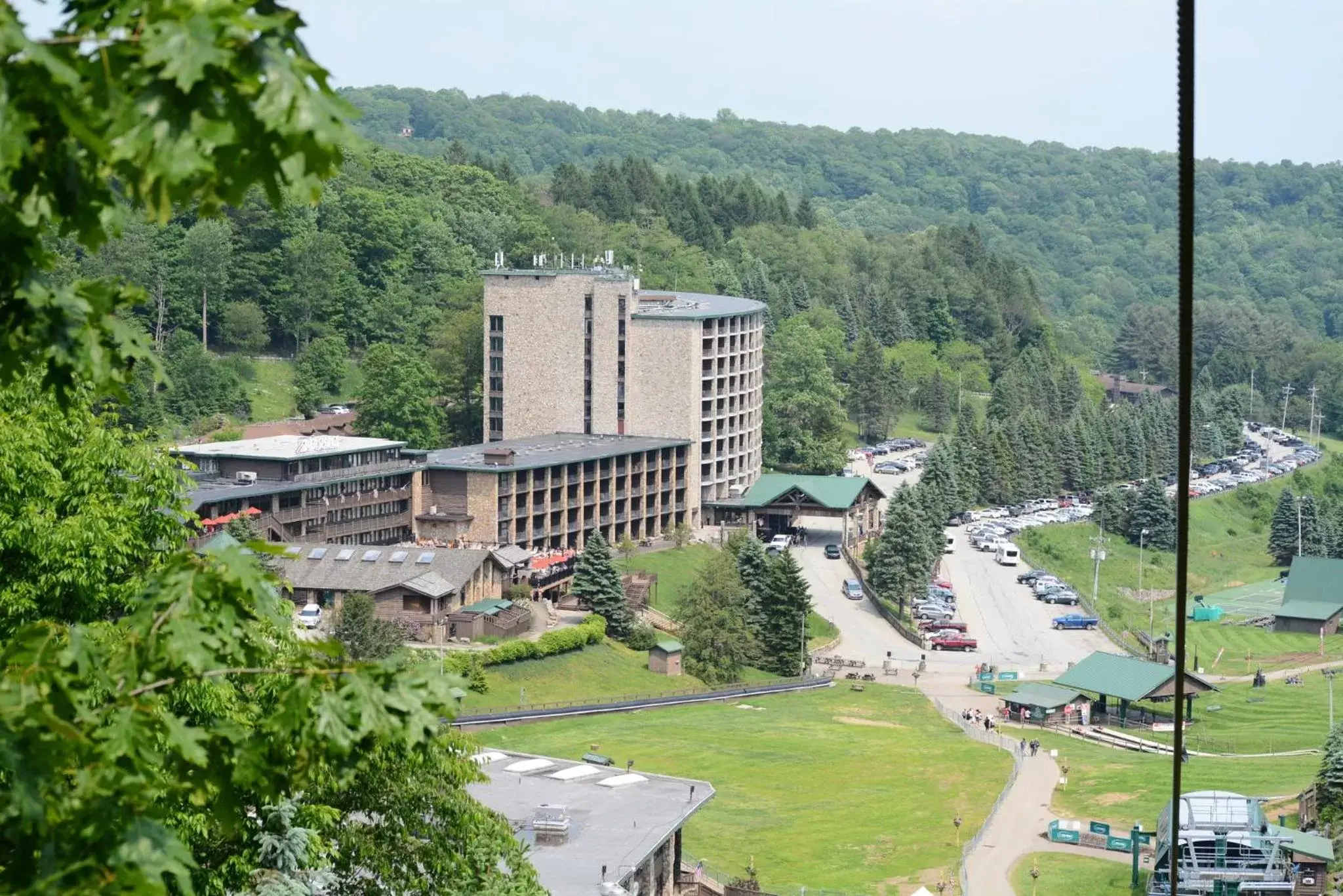 Property building, Bird's-eye View in Slopeside Hotel by Seven Springs Resort