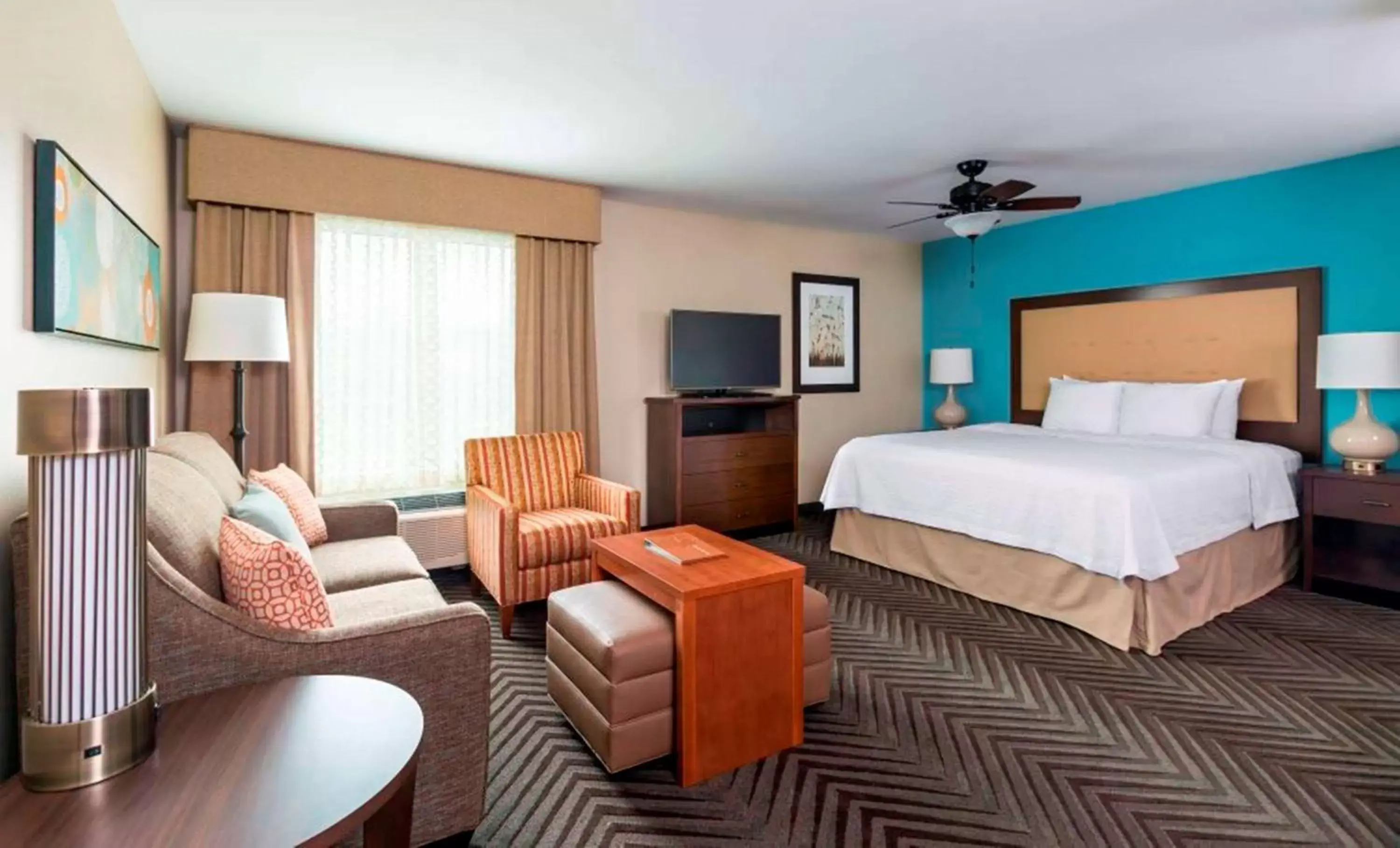 Bed in Homewood Suites by Hilton Akron/Fairlawn