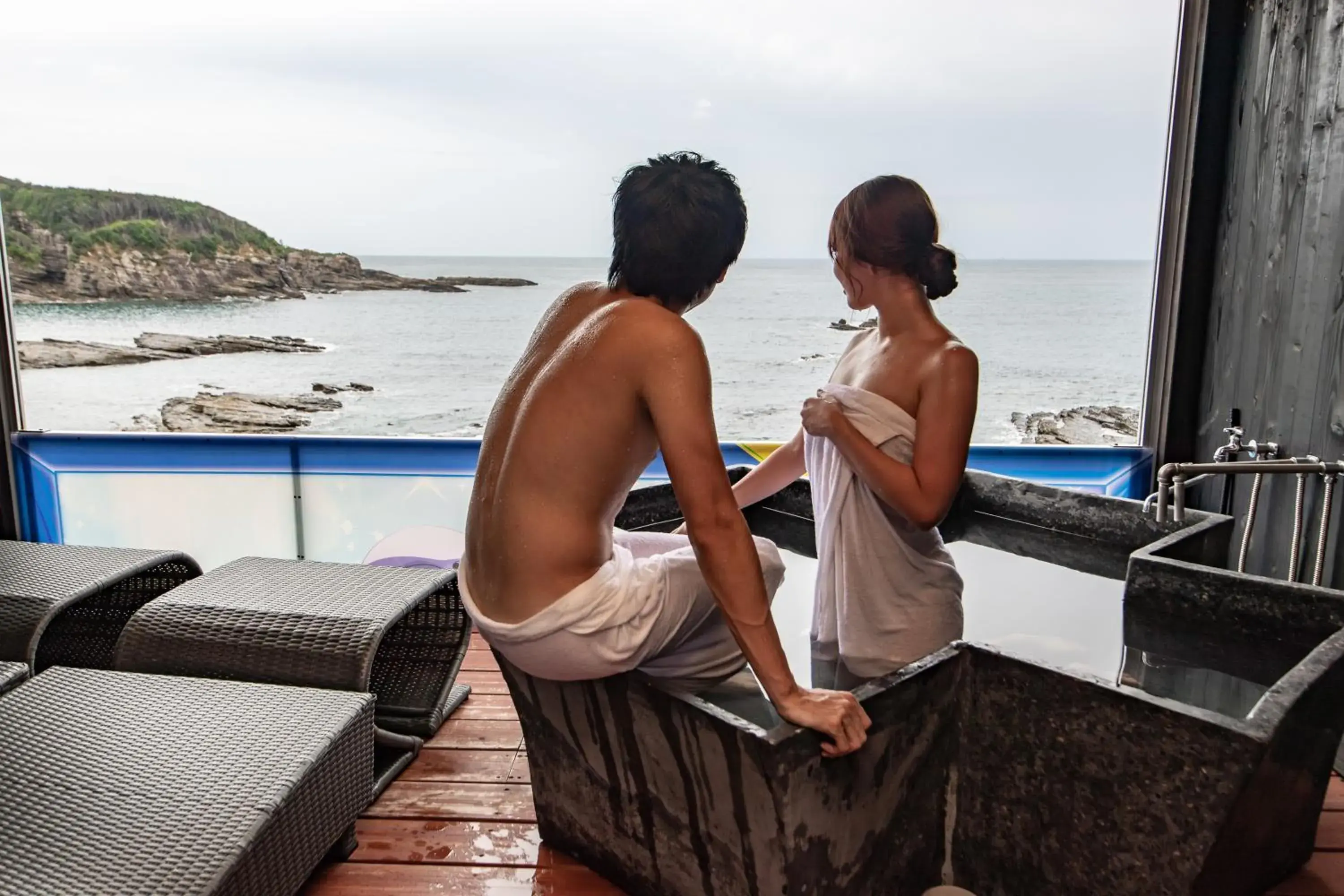 People in XYZ Private Spa and Seaside Resort