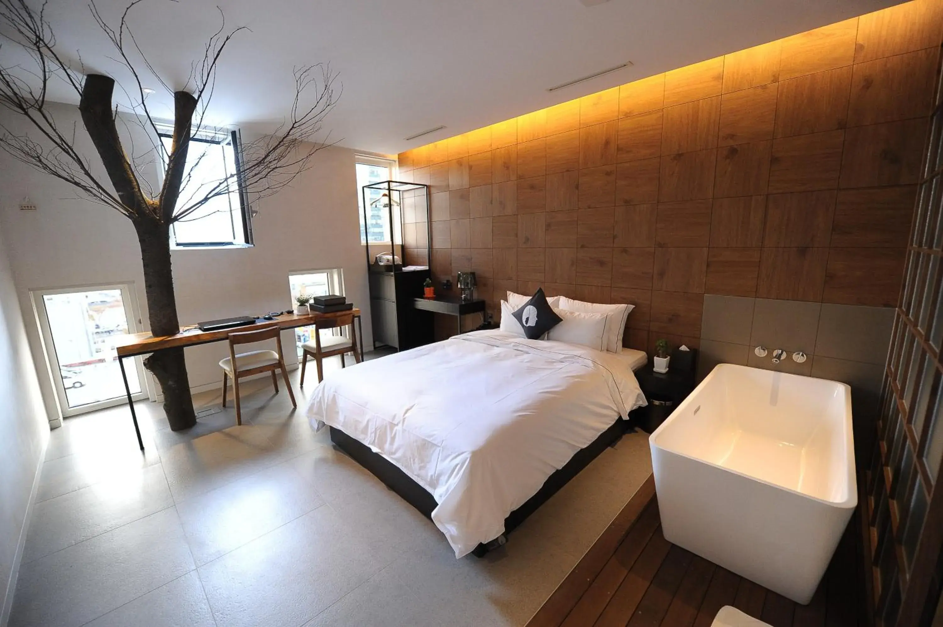 Photo of the whole room, Bed in Hotel The Designers Jongno