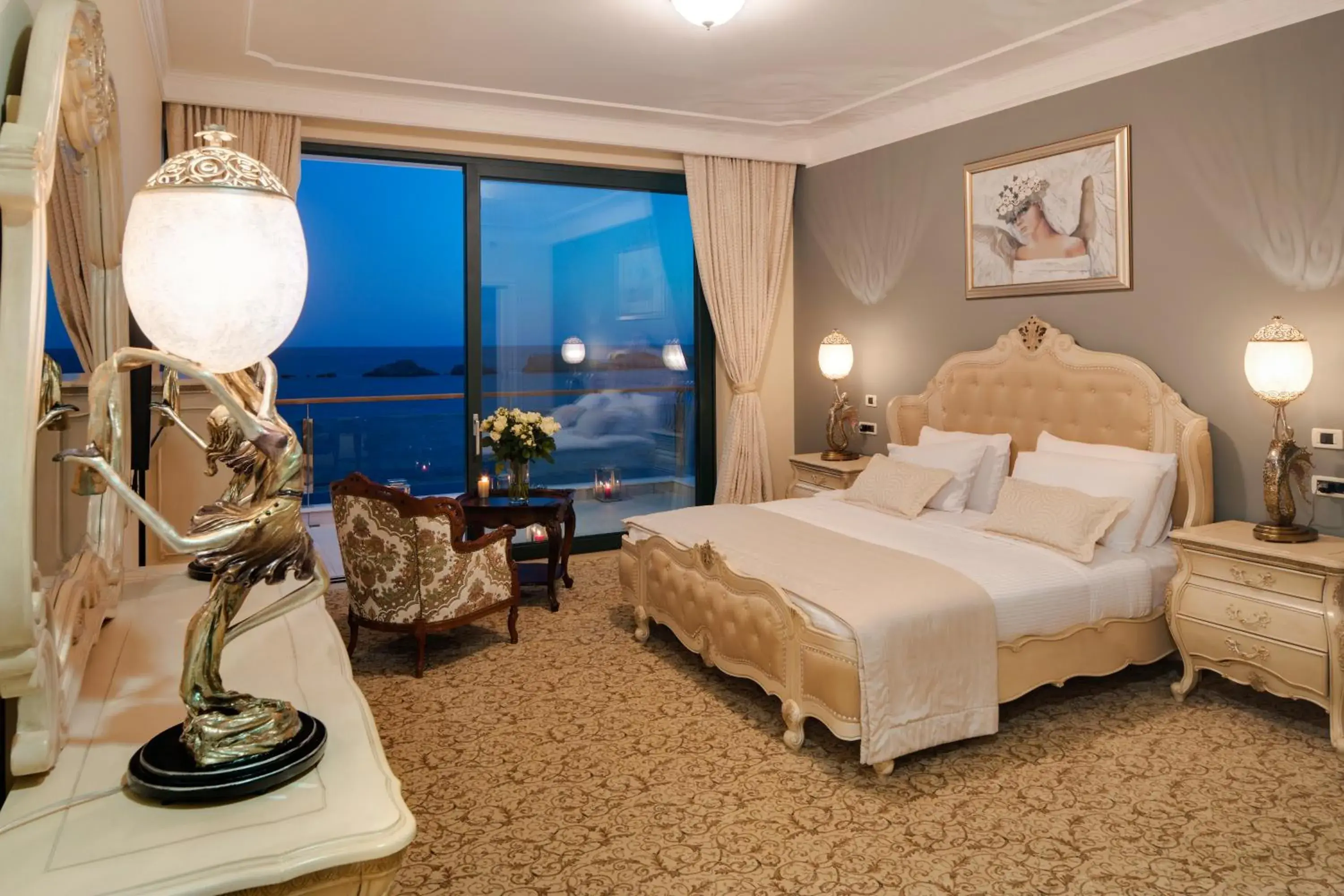 Bed in Royal Princess Hotel