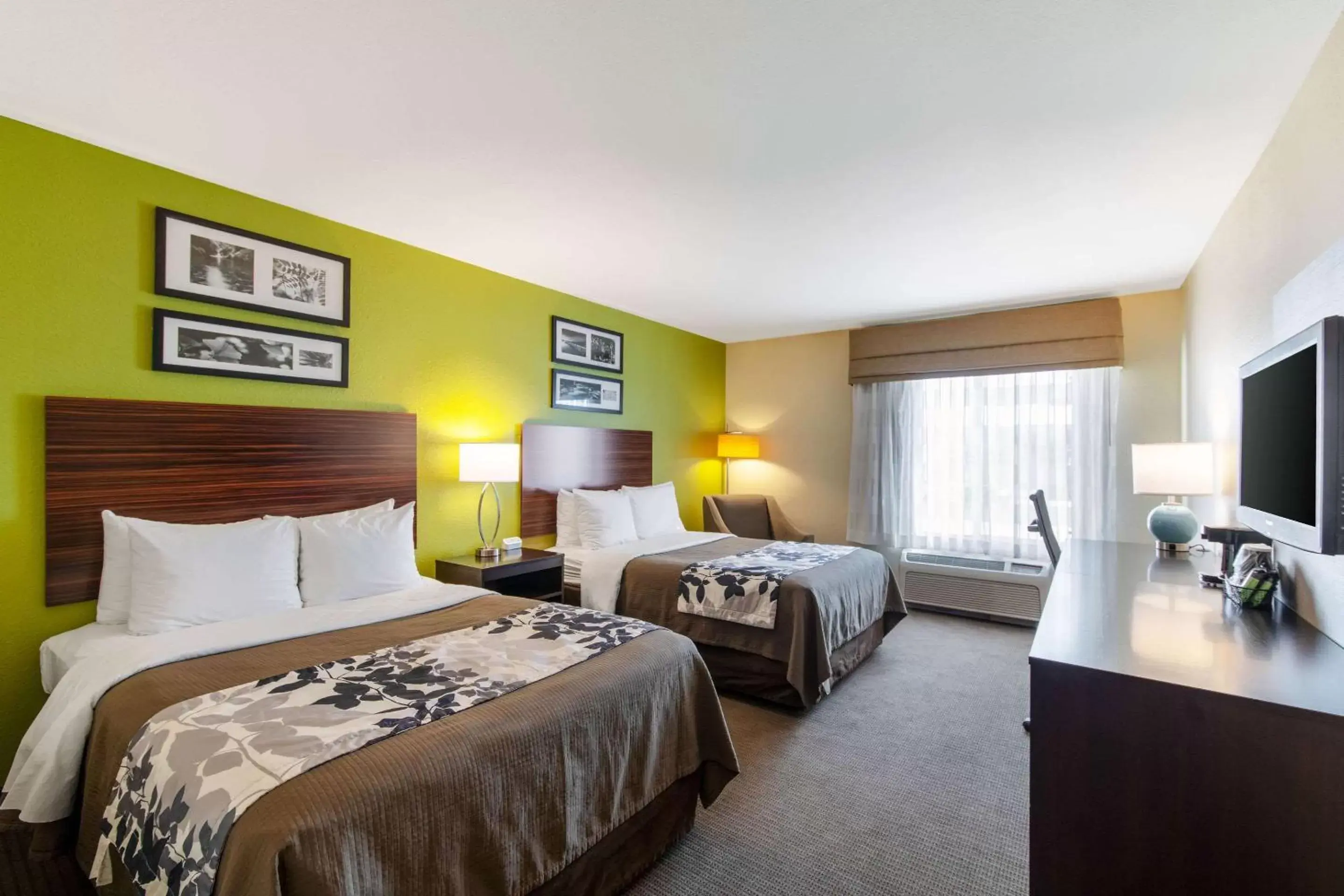 Double Room with Two Double Beds - Non-Smoking in Sleep Inn & Suites Near Fort Cavazos Double Room with Two Double Beds - Non-Smoking in Sleep Inn & Suites Near Fort Cavazos