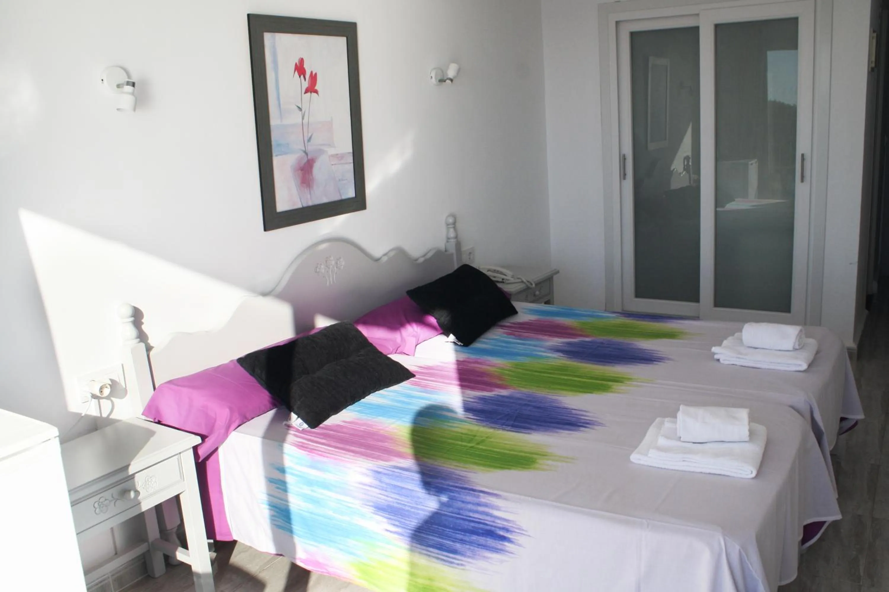 Decorative detail, Bed in Hotel Rocamar