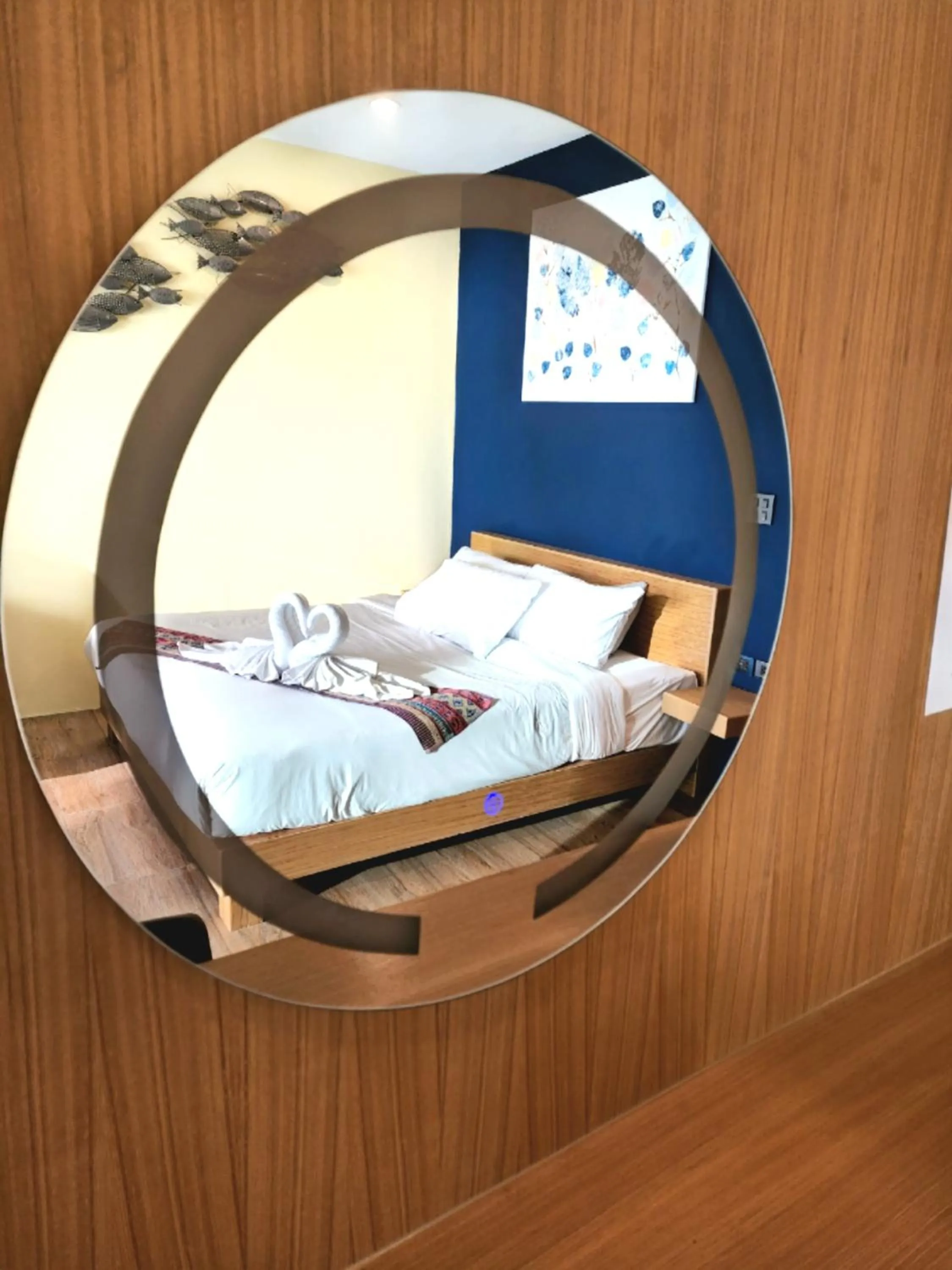 Bed in Cliff Lanta Suite-Koh Lanta Krabi