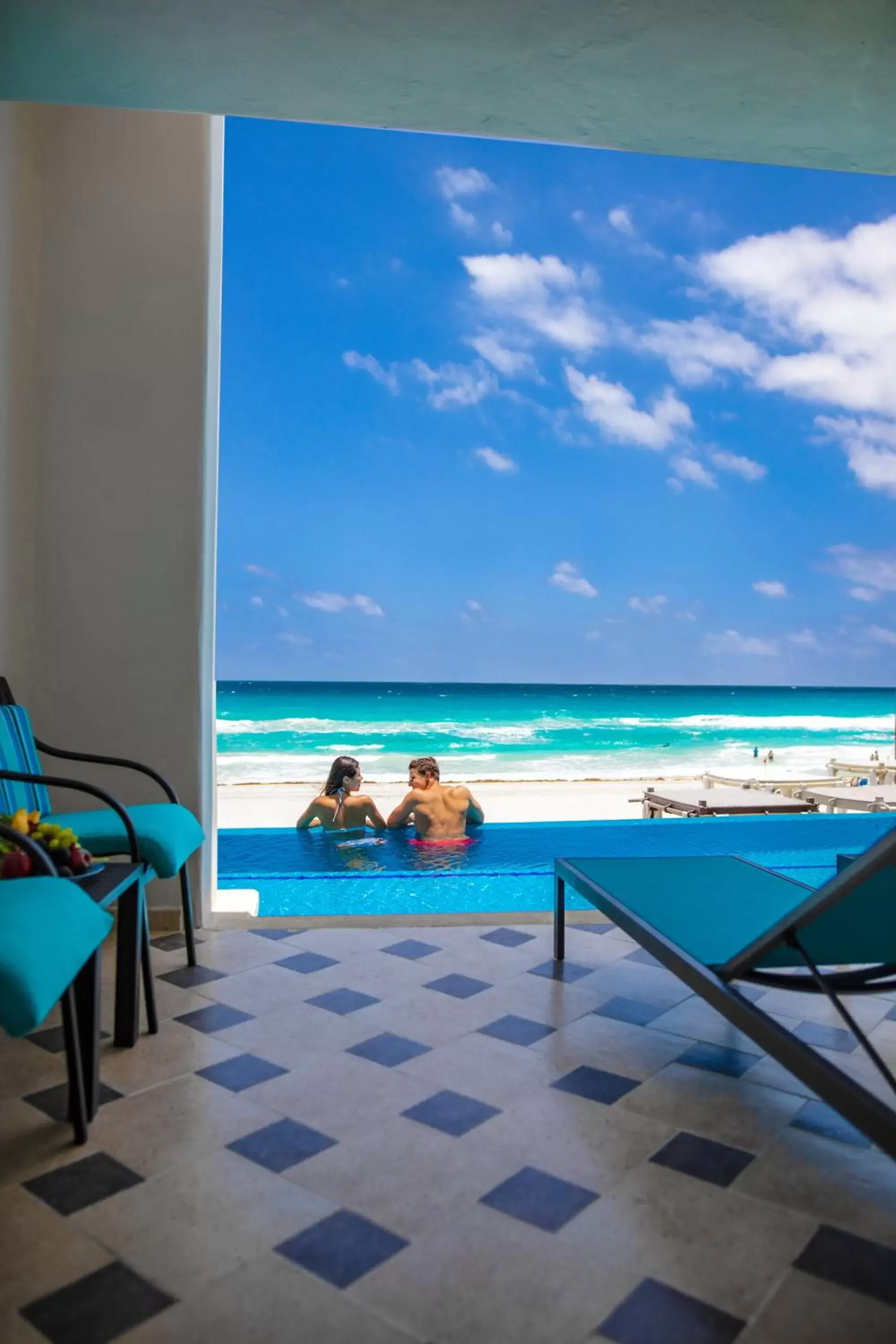 Balcony/Terrace, Swimming Pool in Wyndham Alltra Cancun All Inclusive Resort
