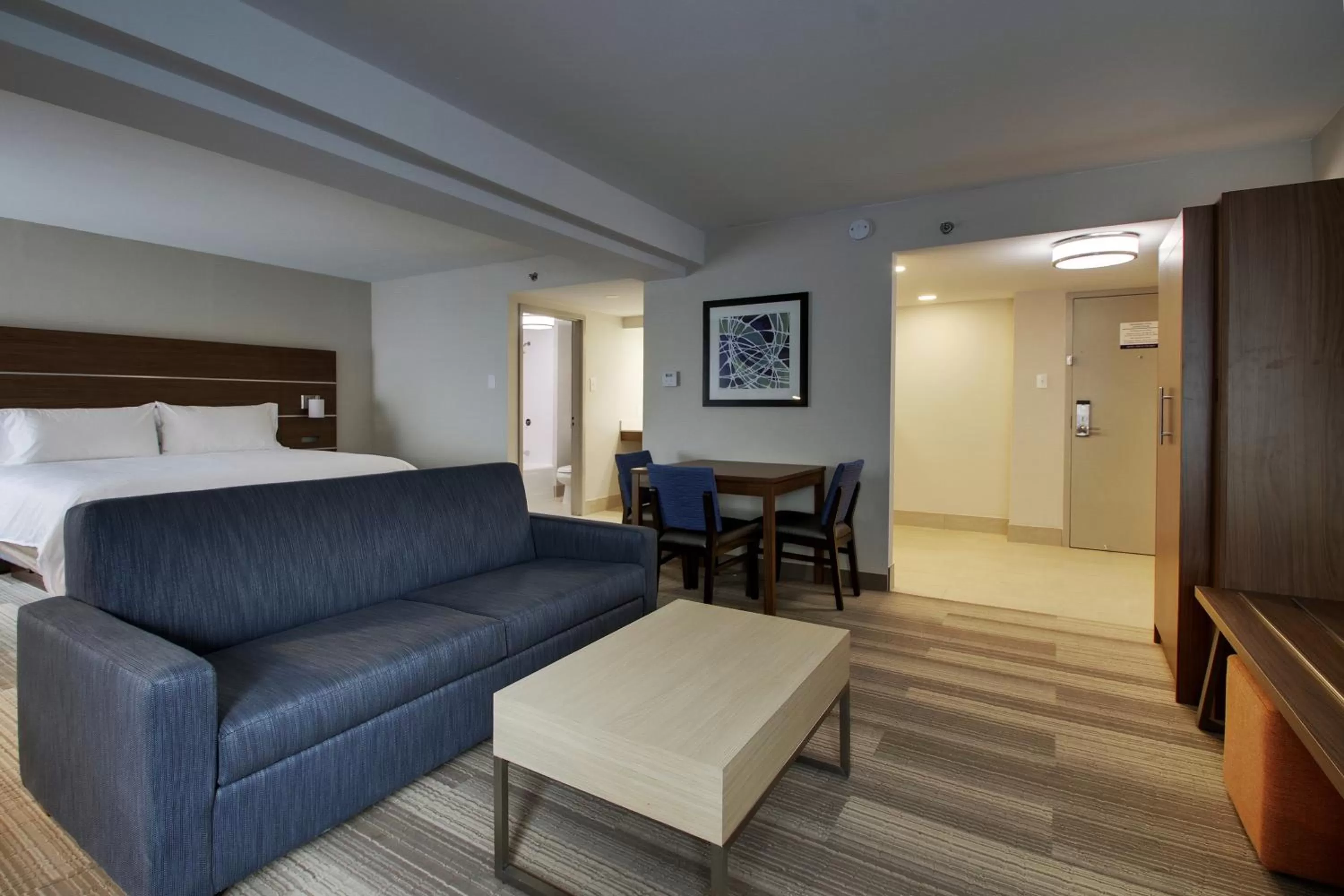 Living room, Bed in Holiday Inn Express Voorhees/ Mt. Laurel by IHG