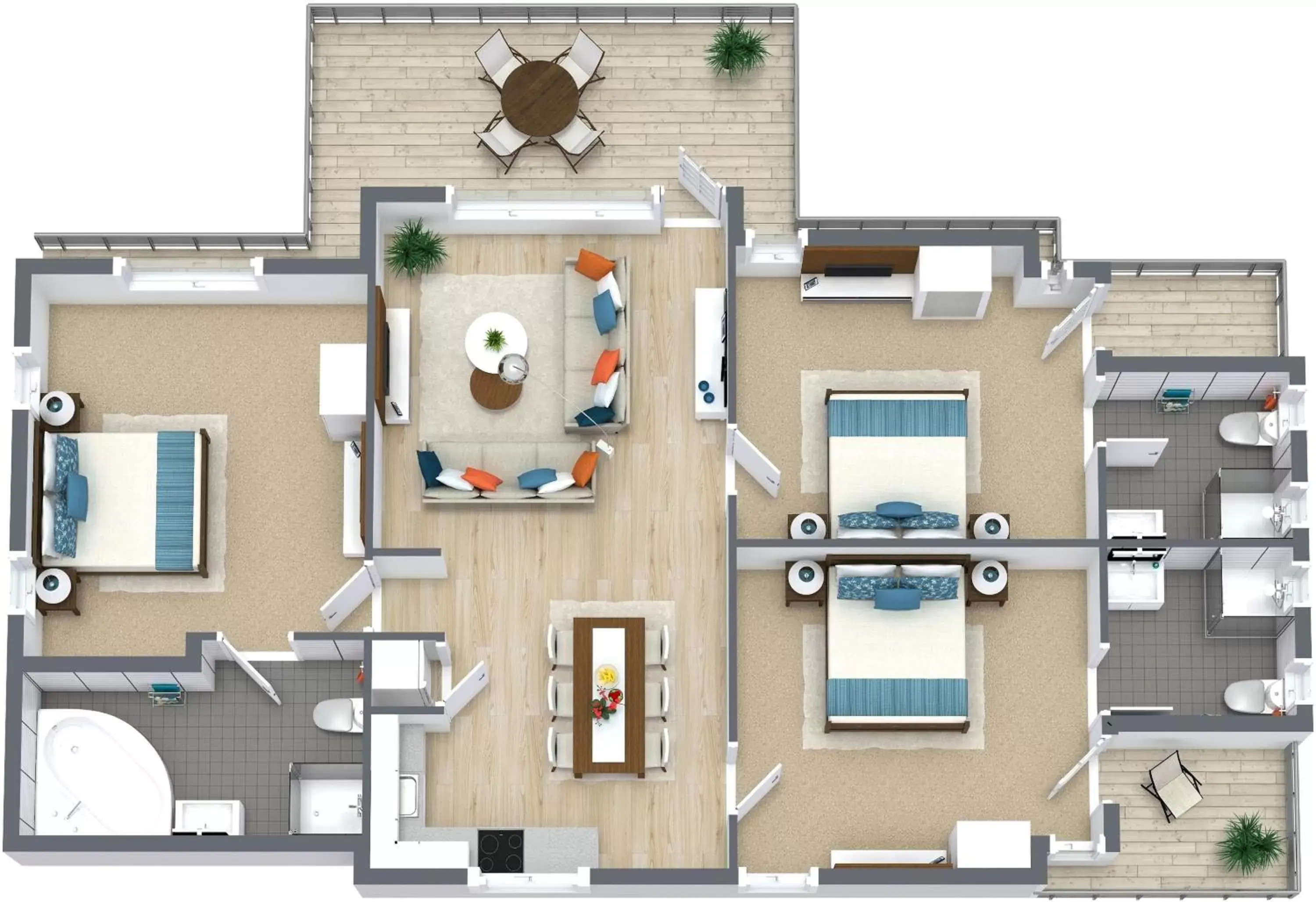 Floor Plan in Bayview Geographe Resort Busselton