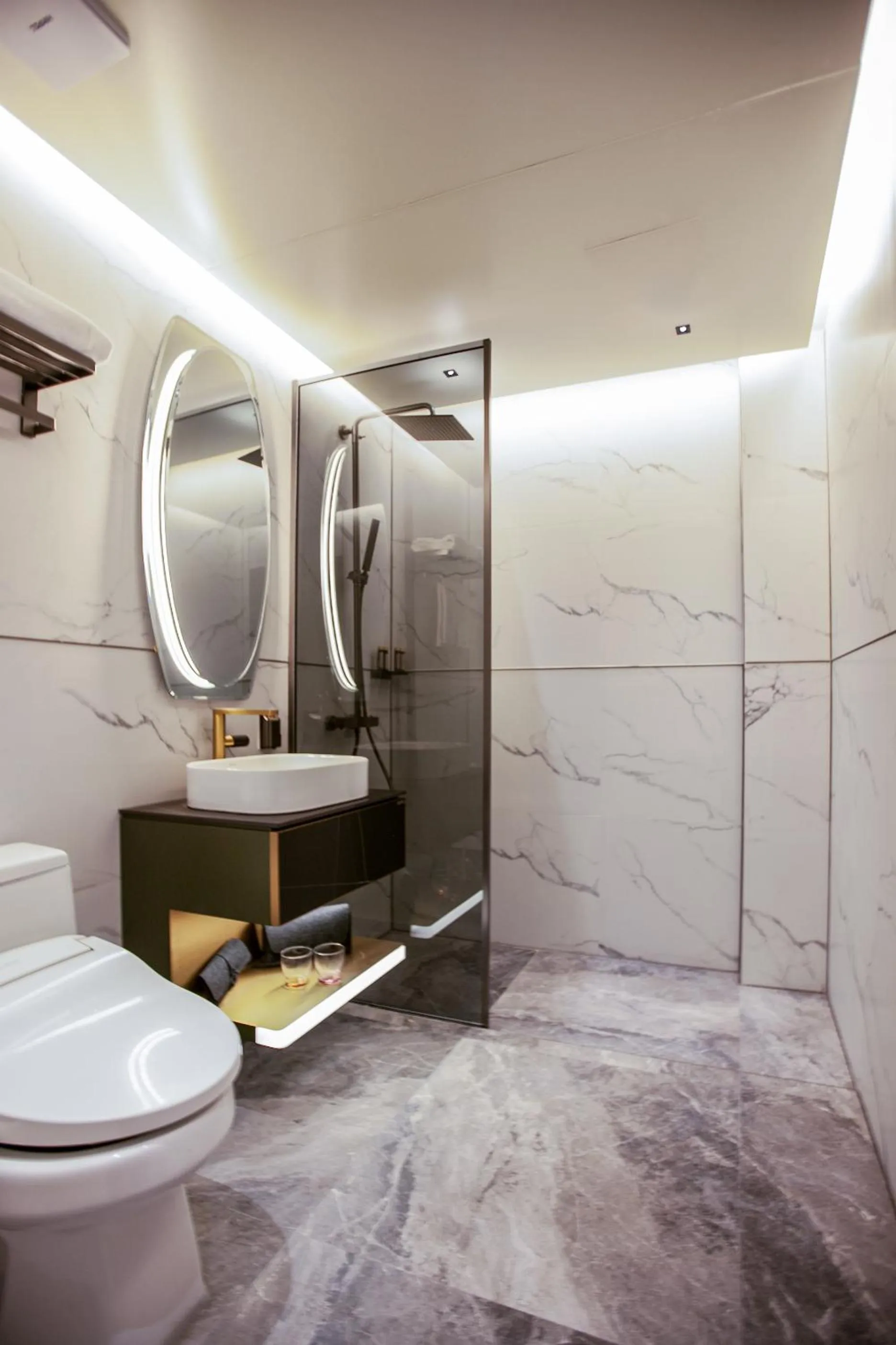 Bathroom in Amber Hotel Jeju