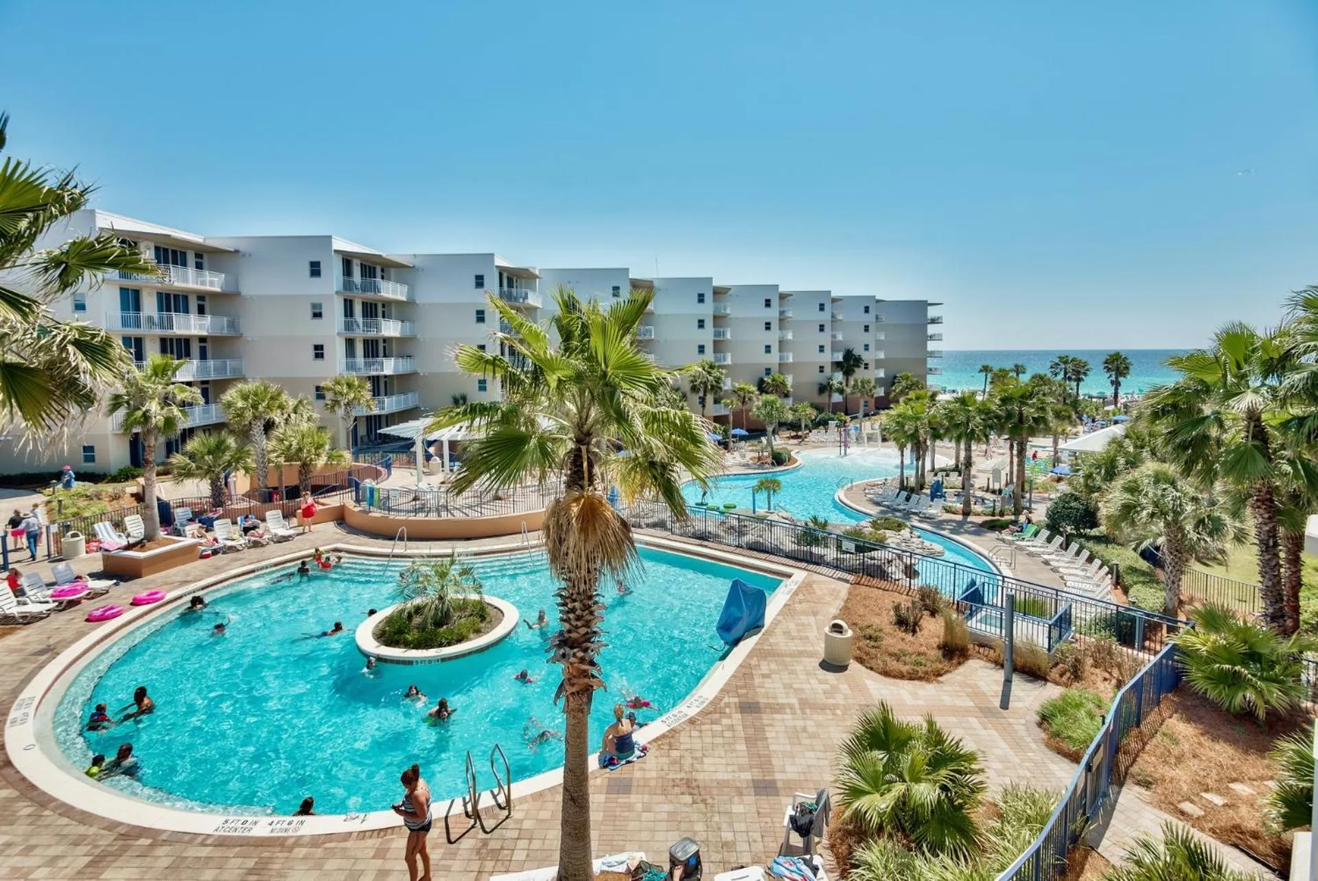Inner courtyard view in Waterscape Resort by Tufan