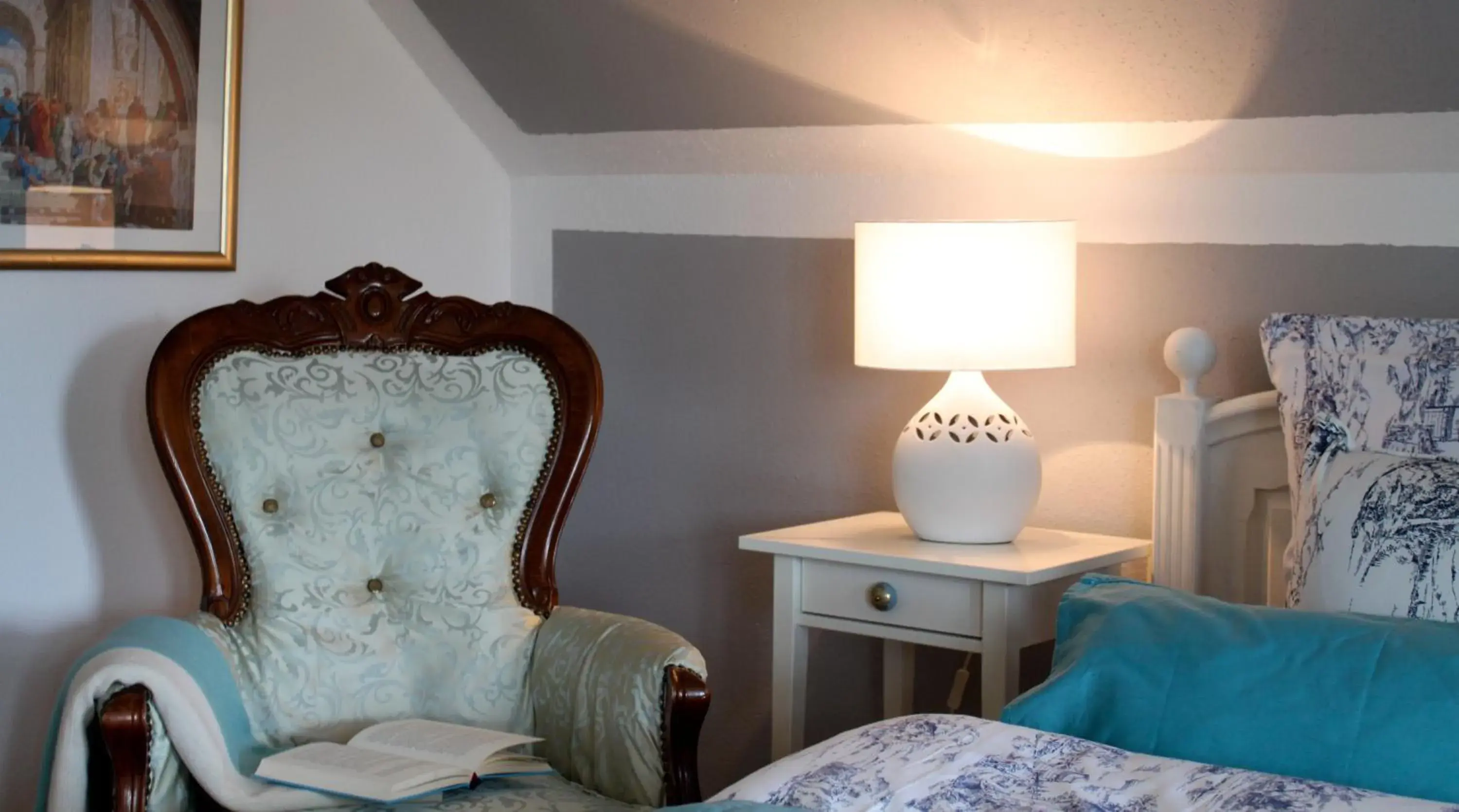 Seating area, Bed in Gästehaus Gebauer Seating area, Bed in Gästehaus Gebauer