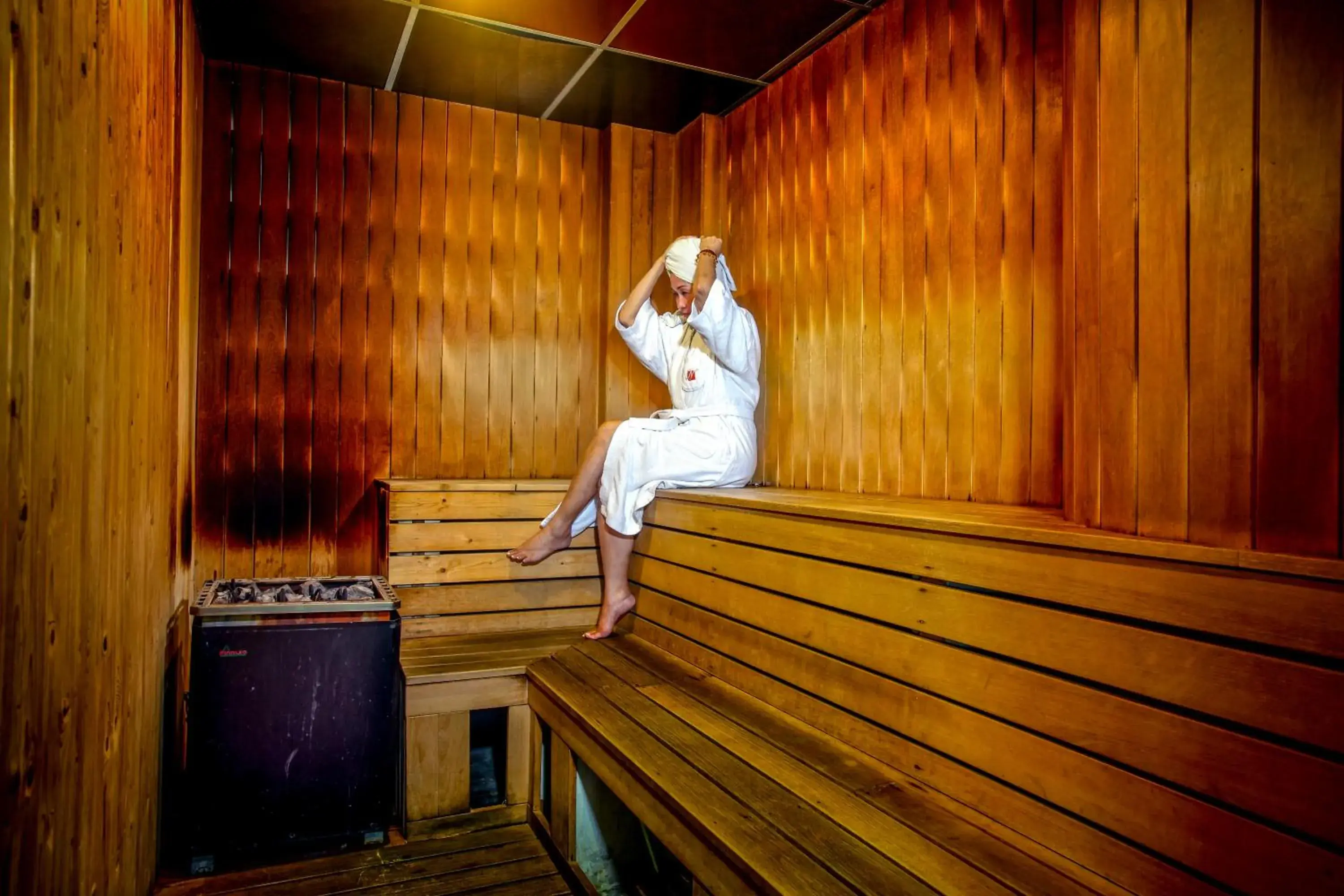 Sauna in New York Hotel