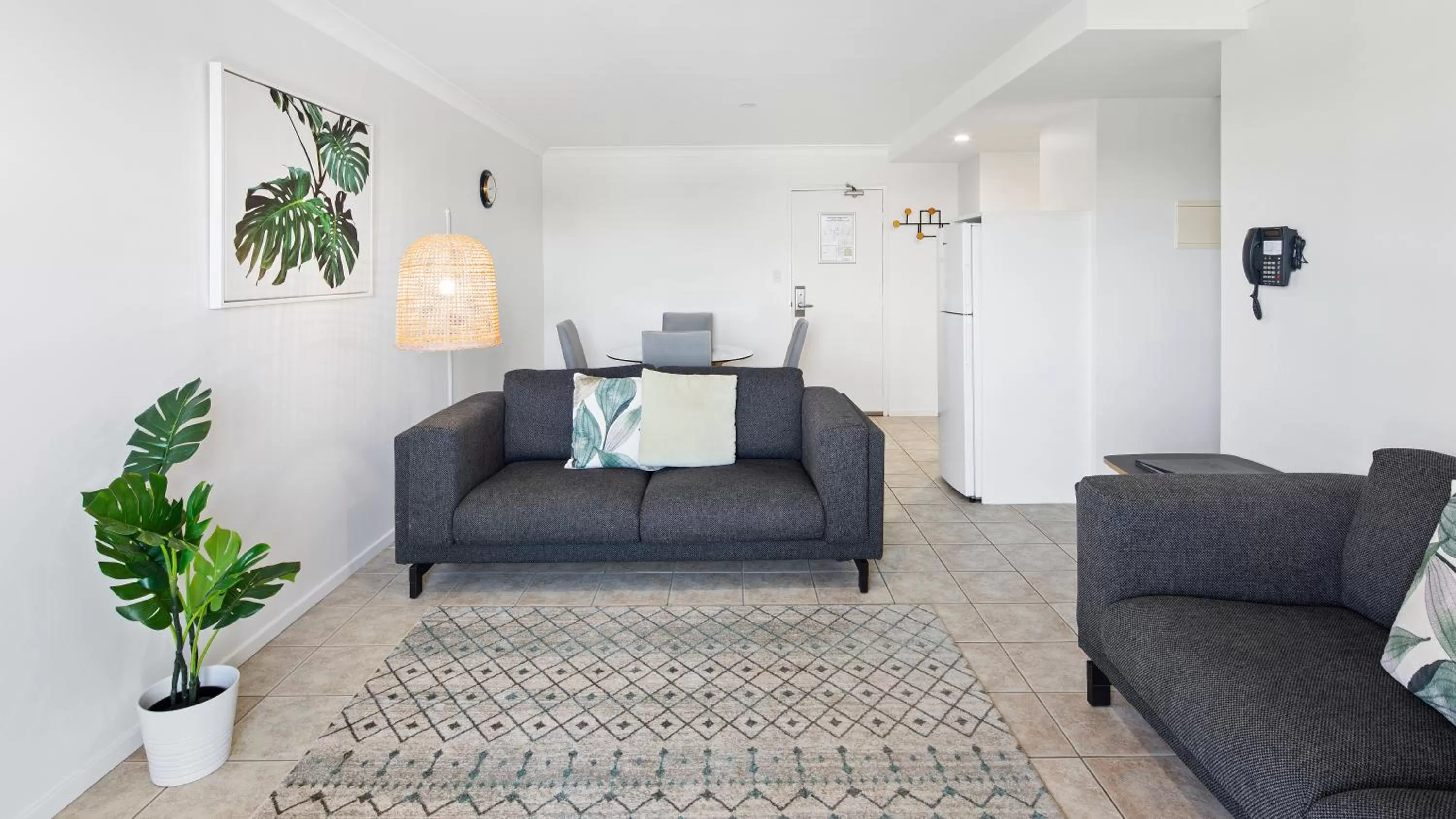 Living room in The Observatory Self Contained Apartments