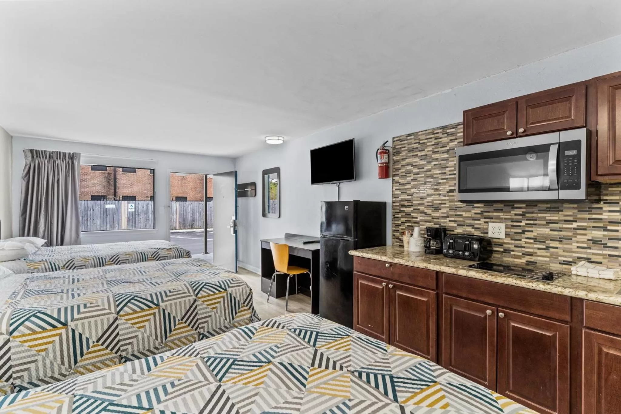 Bed in Studio 6 Wilmington, NC