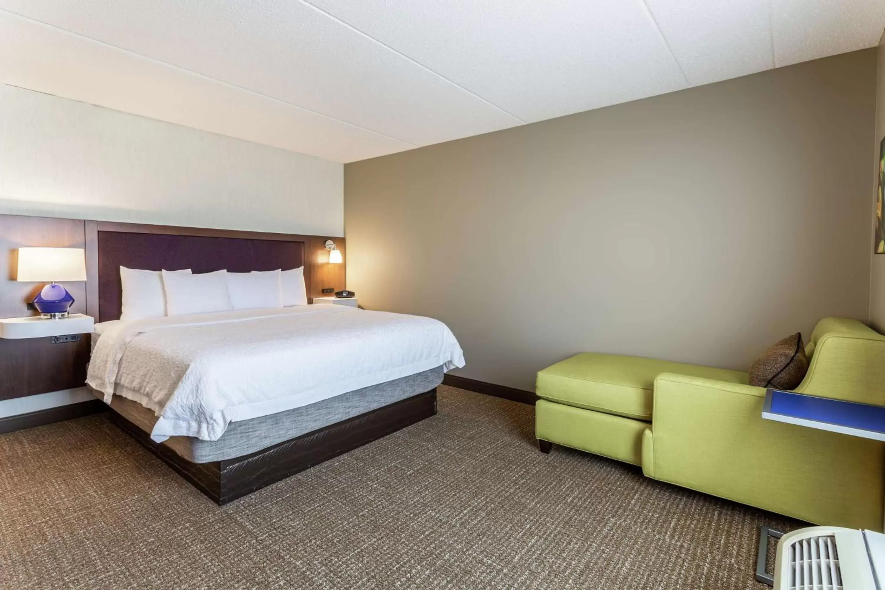 Living room, Bed in Hampton Inn & Suites Chicago - Libertyville