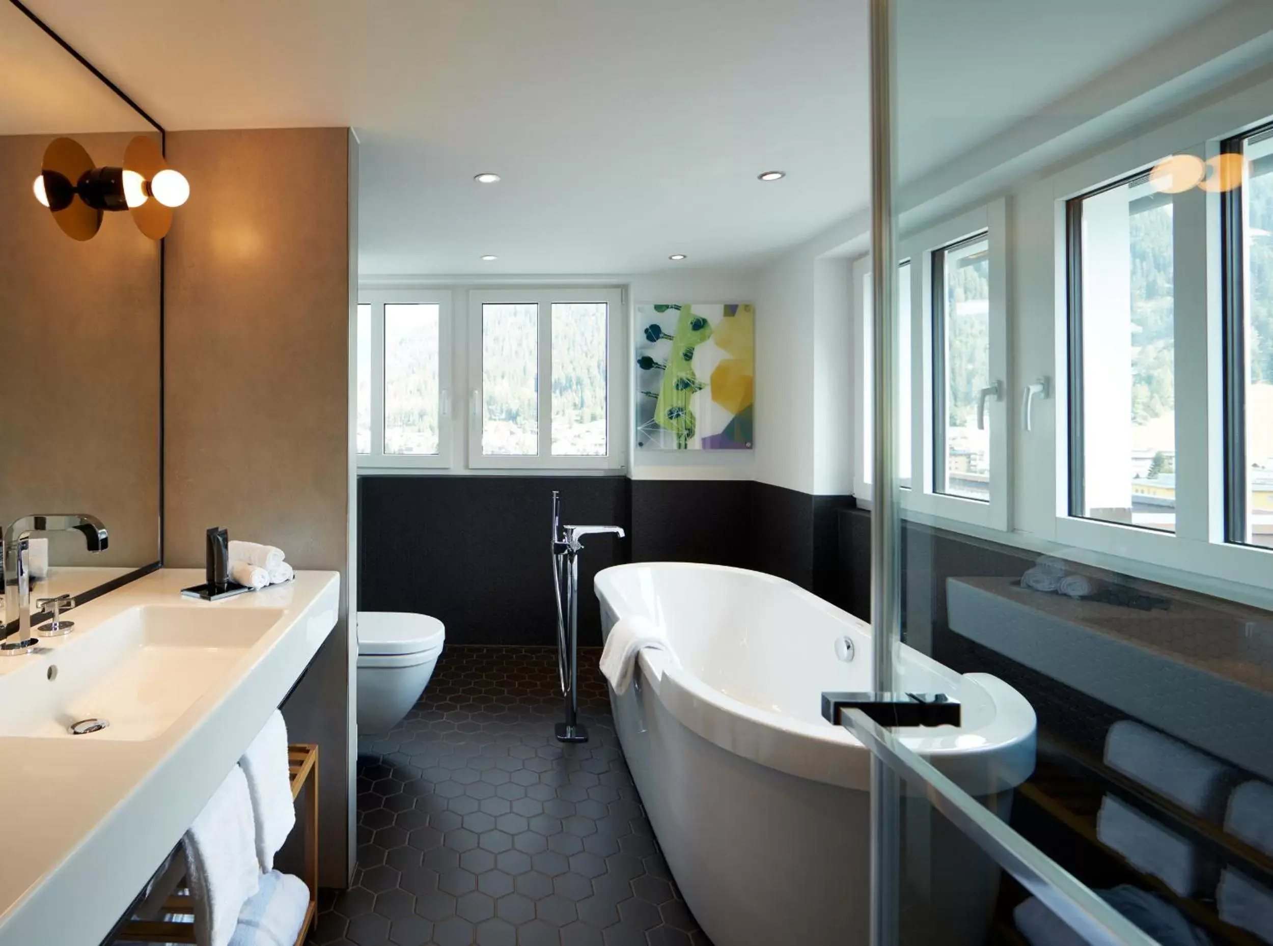 Shower, Bathroom in Hard Rock Hotel Davos