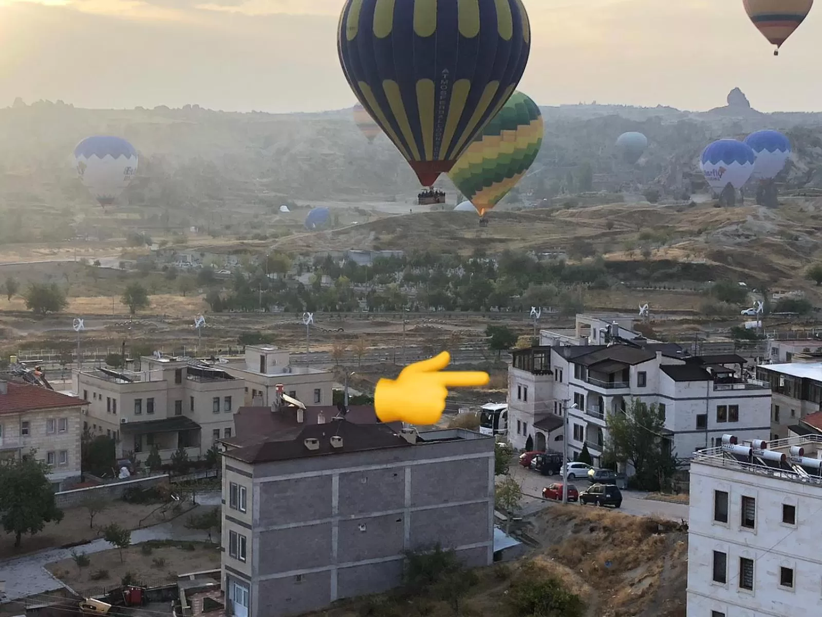 Bird's eye view in Cappadocia Elite Stone House