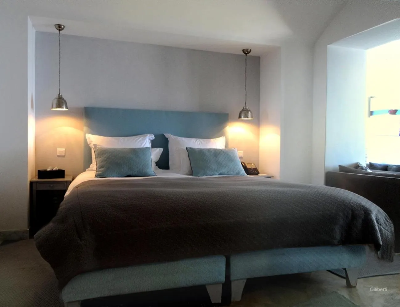 Bedroom, Bed in La Villa Bleue-Sidi Bou Said