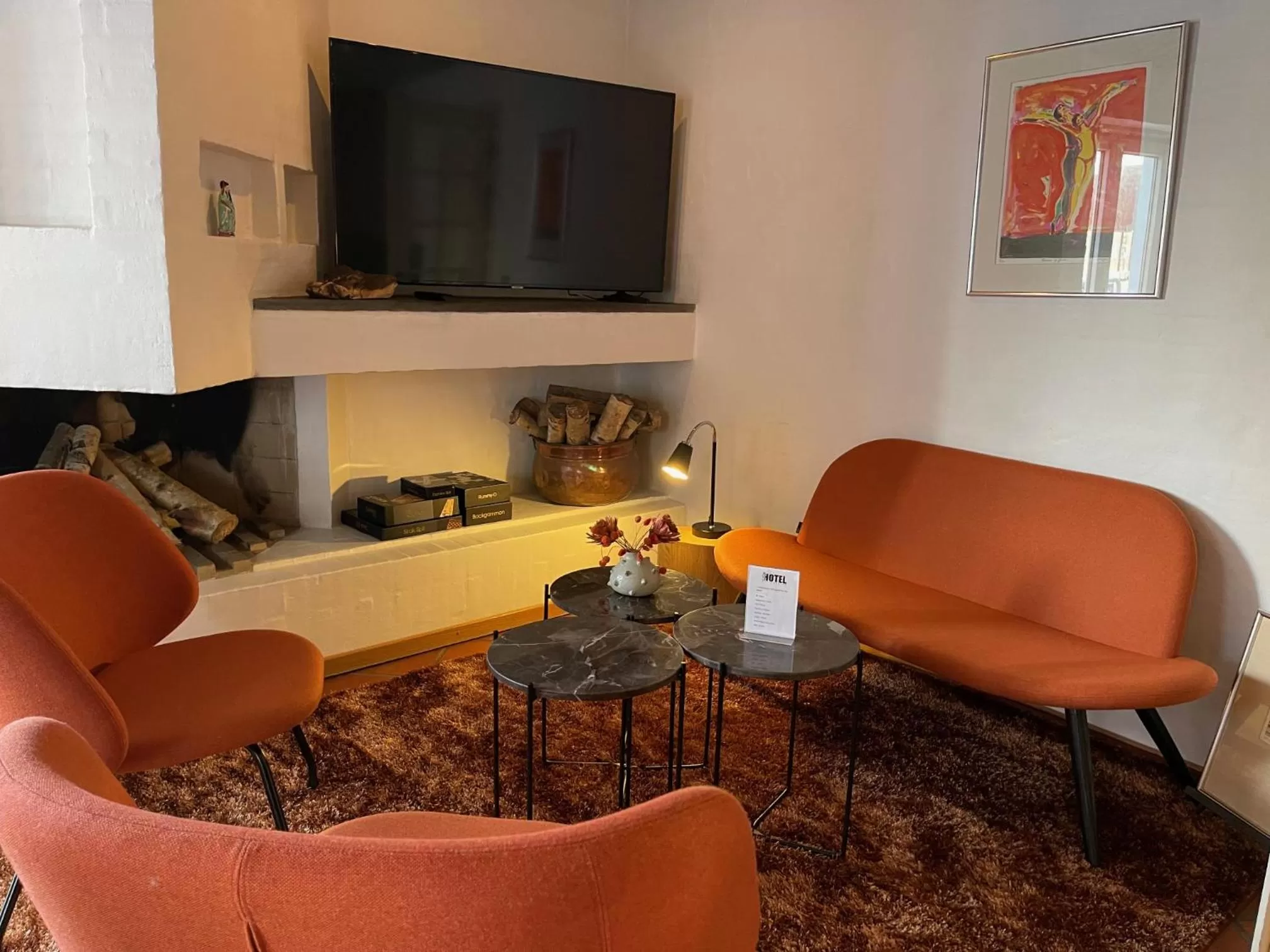 Living room in City Hotel Nattergalen