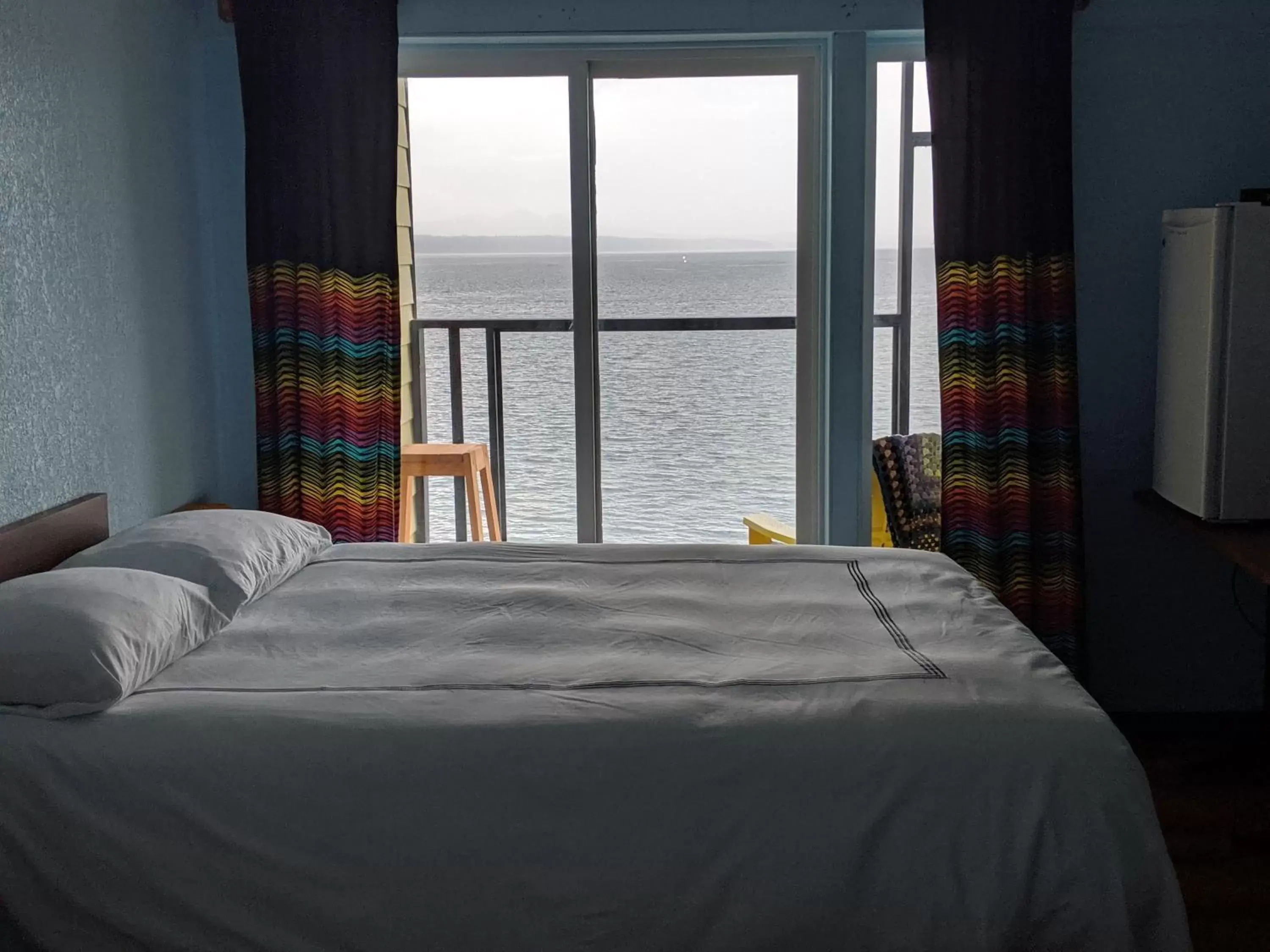 Bed in The Oceanfront Hotel