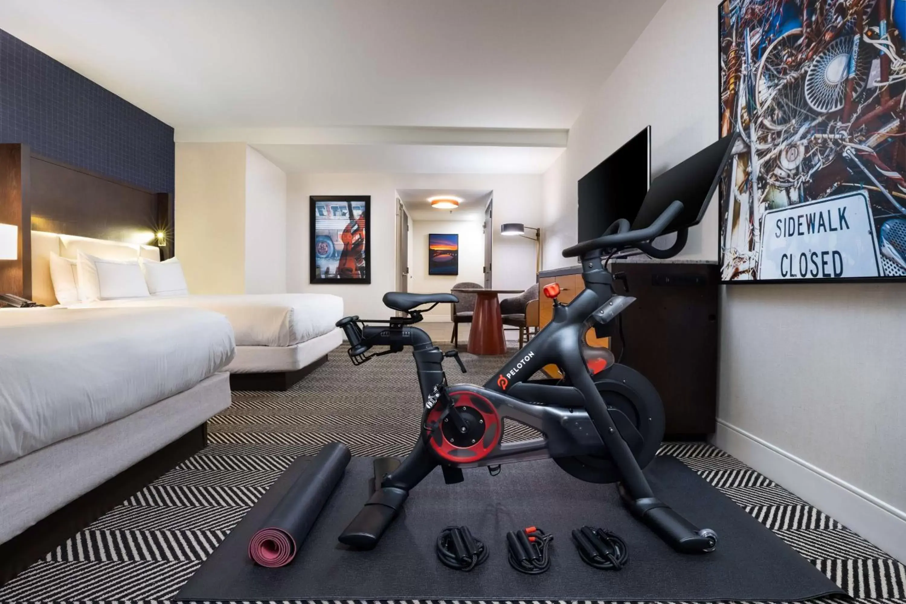 Bedroom, Fitness Center/Facilities in Hilton Austin