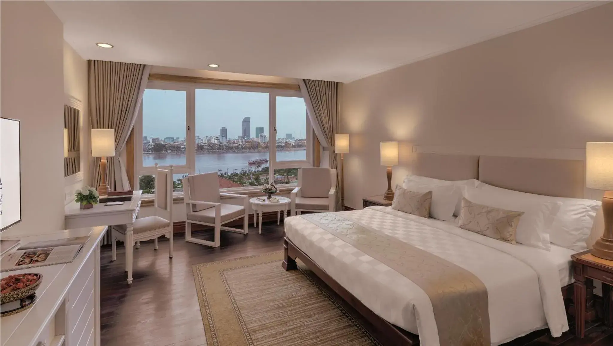 View (from property/room), Bed in Sokha Phnom Penh Residence View (from property/room), Bed in Sokha Phnom Penh Residence