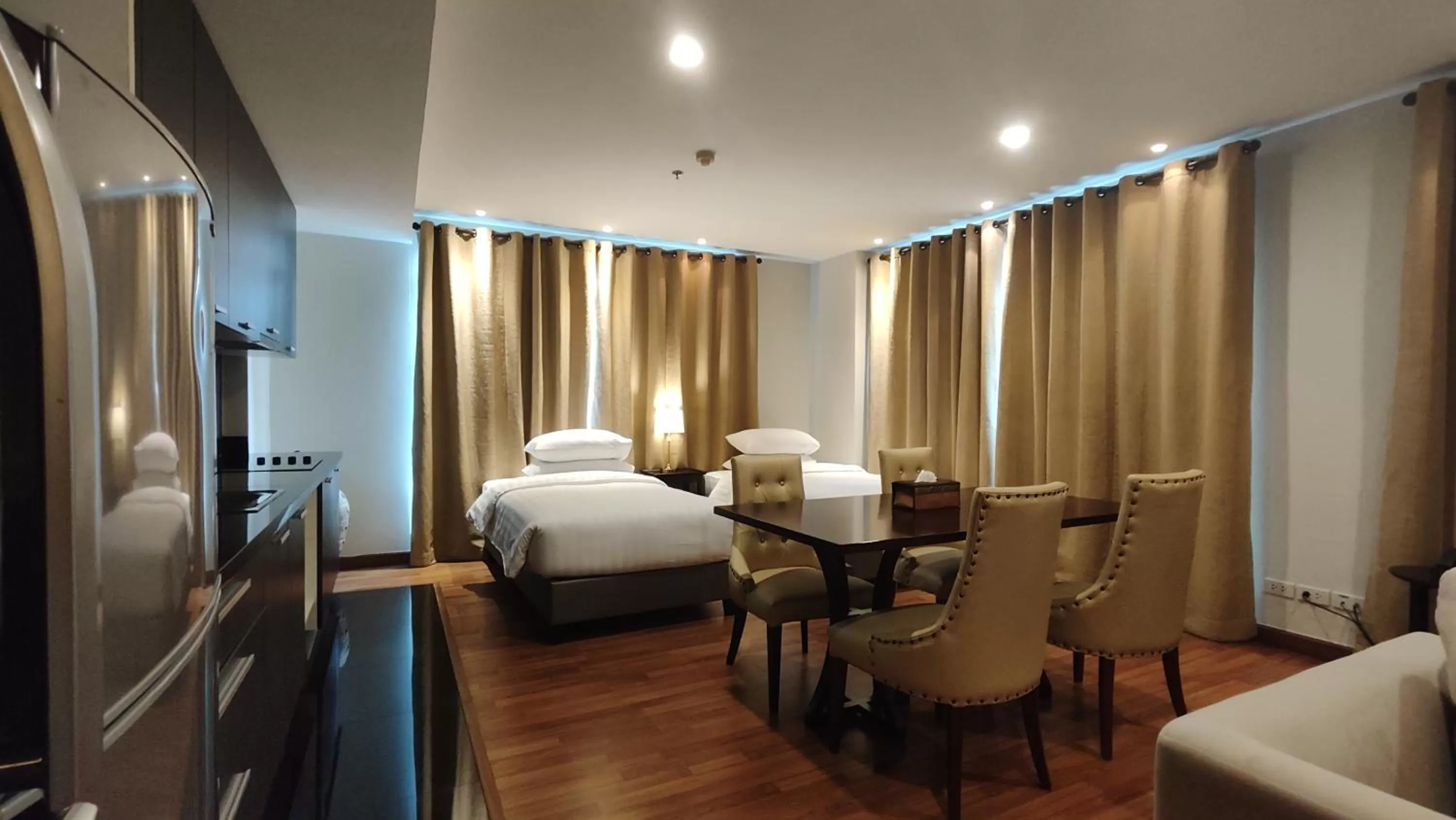 Living room, Bed in The Bless Hotel and Residence