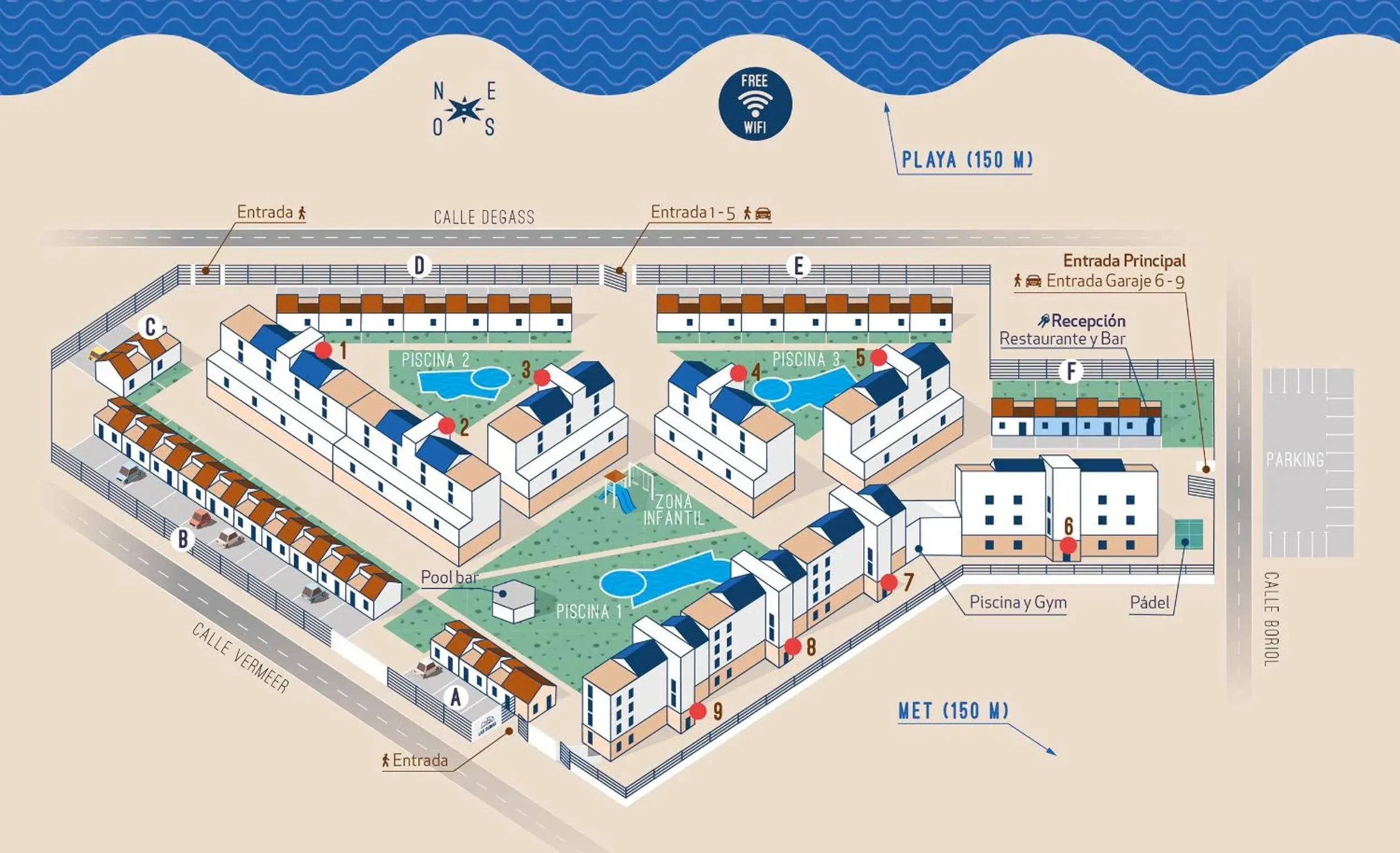 Property building, Floor Plan in Las Dunas