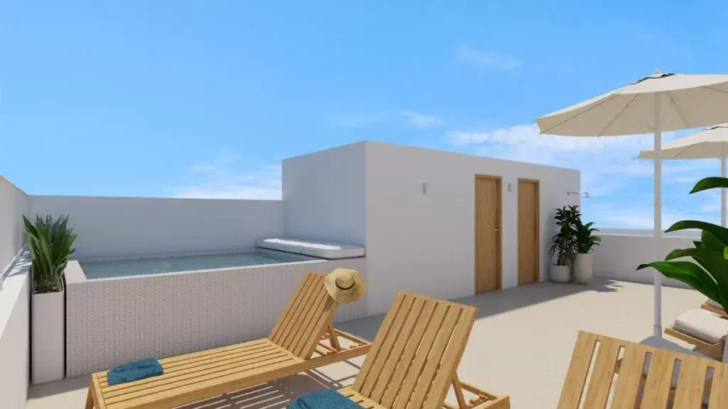 Swimming pool, Balcony/Terrace in LLONGA'S Ciutadella