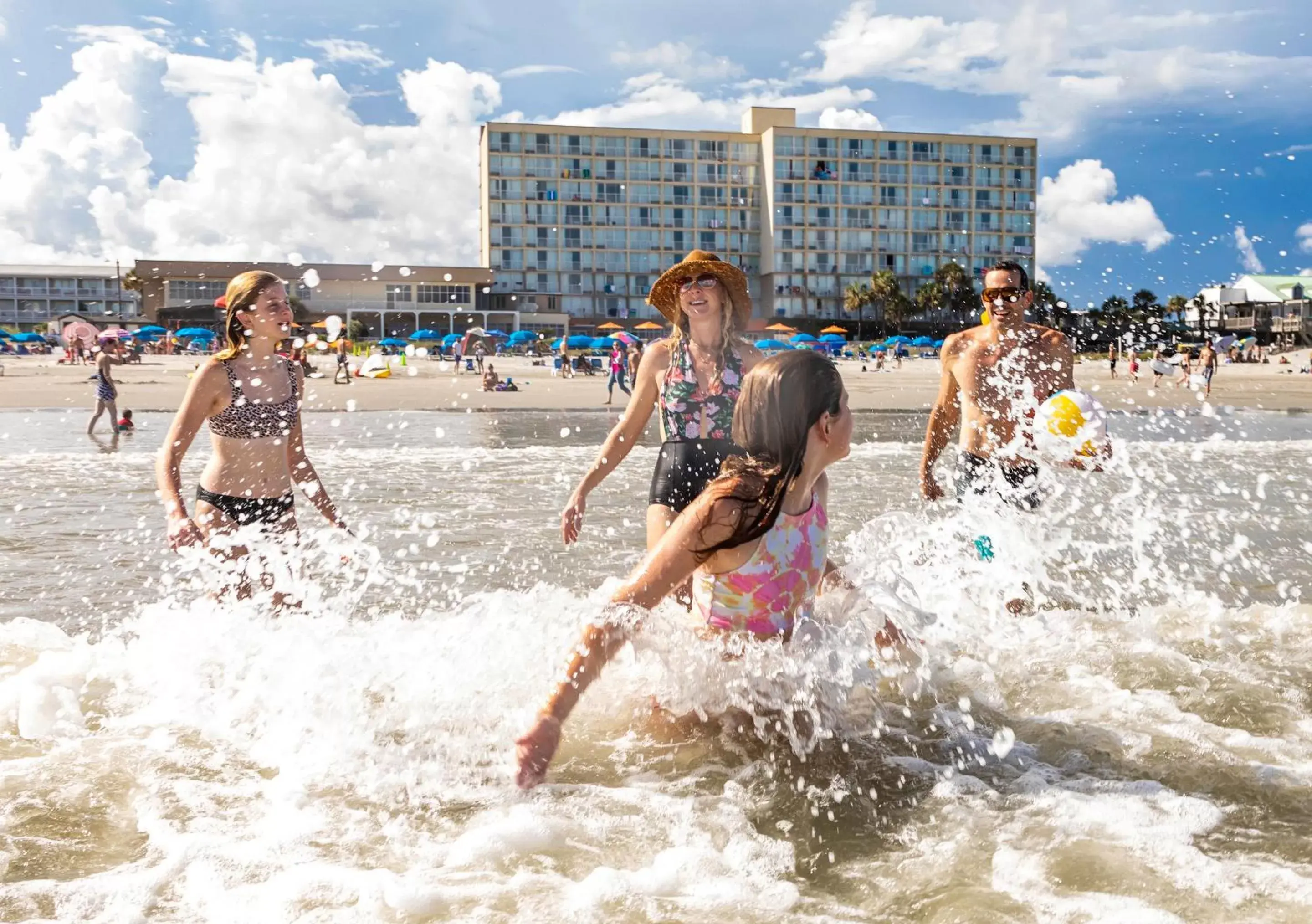 Beach, Children in Tides Folly Beach