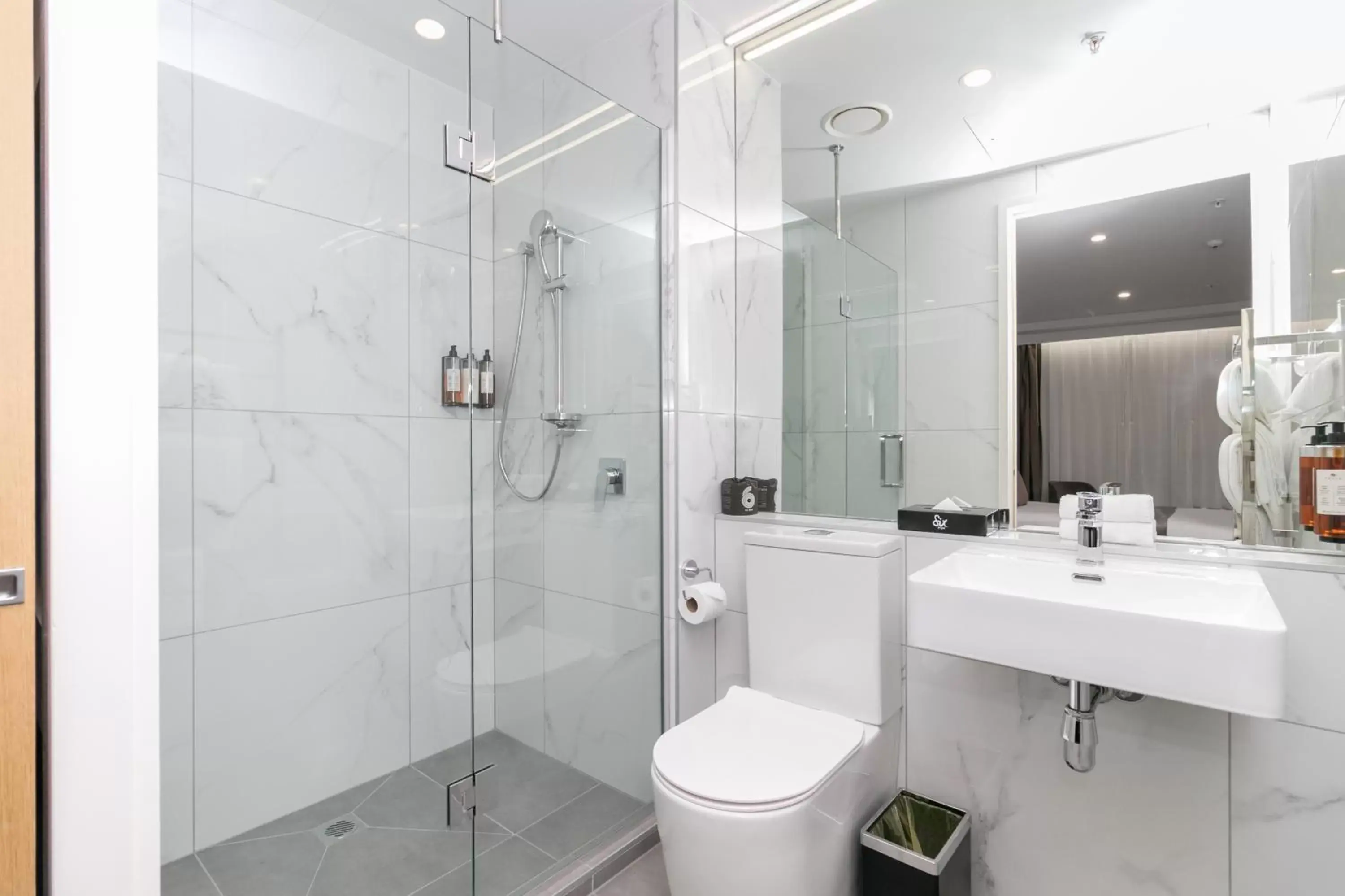 Shower, Bathroom in Christchurch City Hotel